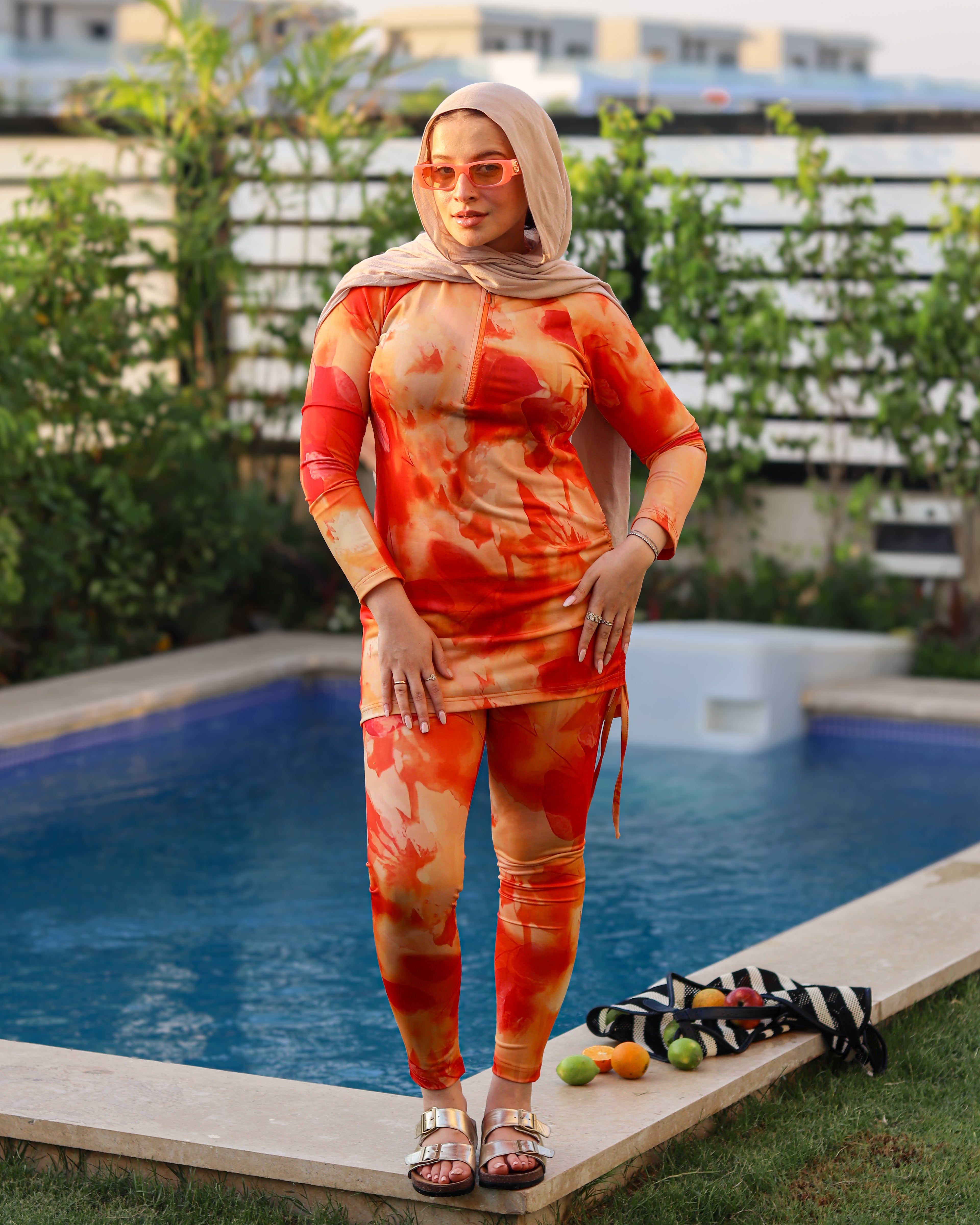 Sunset Burkini - Orange