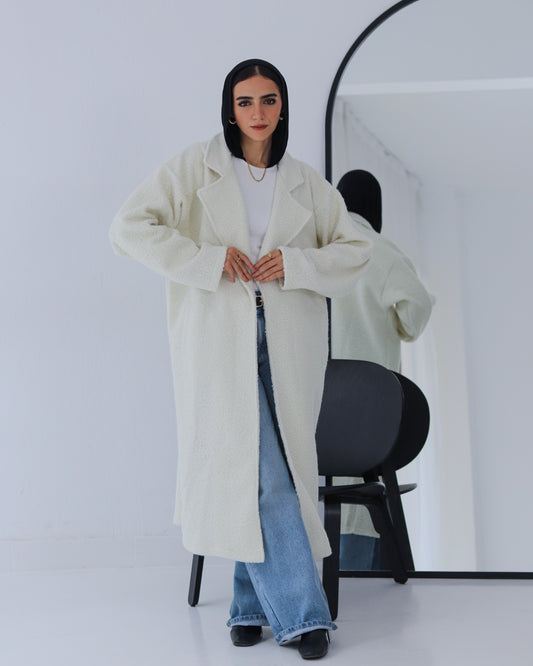 Classic Teddy Coat - Off White