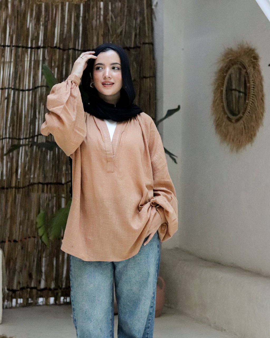 Easy To Love Blouse - Brown