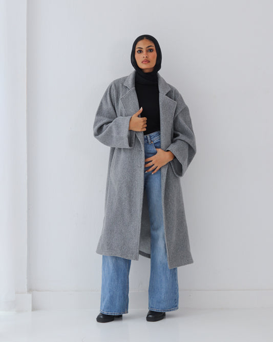 Midnight In Pairs Coat - Grey