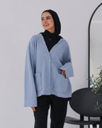 Snowflakes Cardigan - Baby Blue