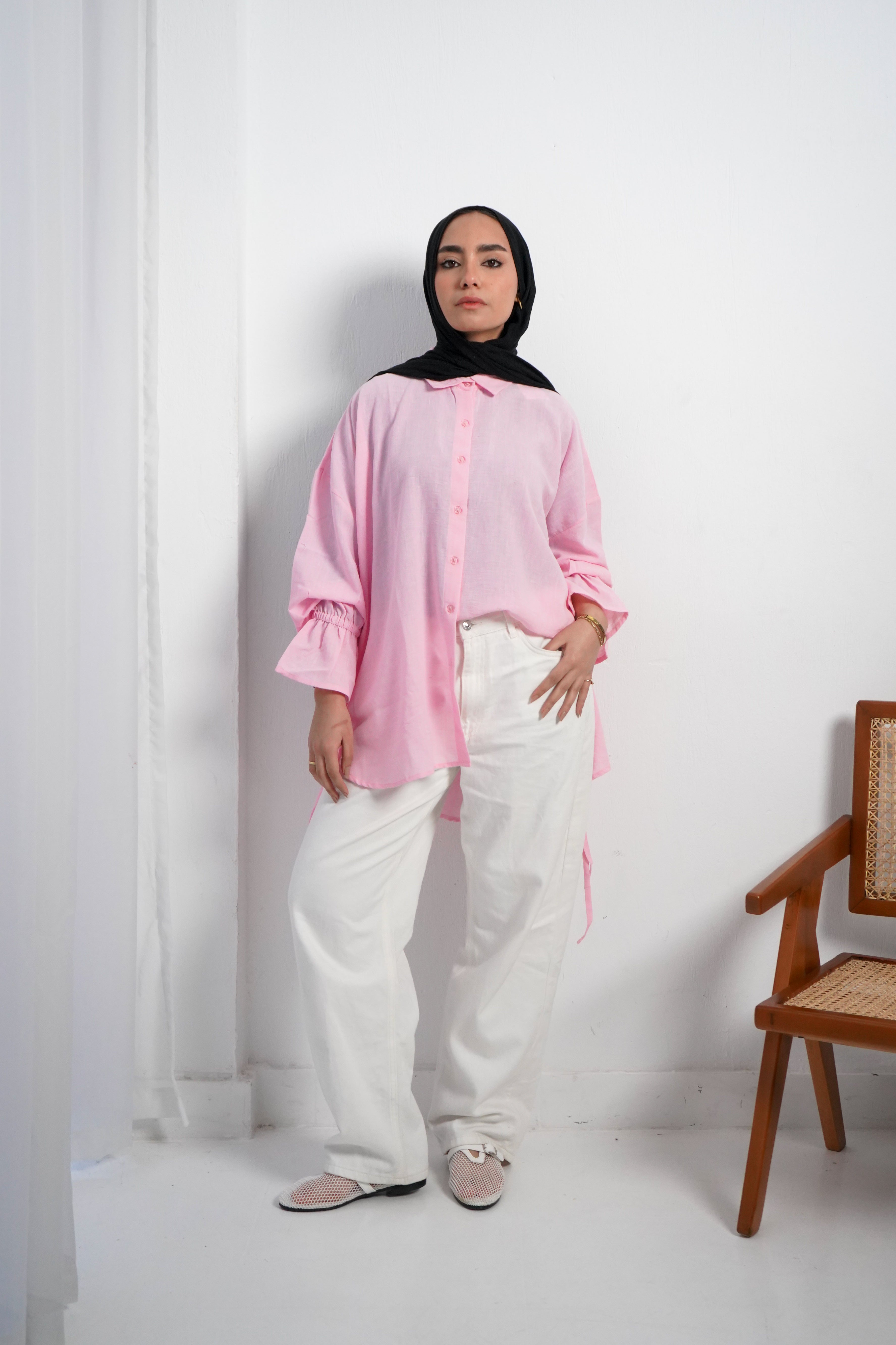 Crunchy Blouse -Pink