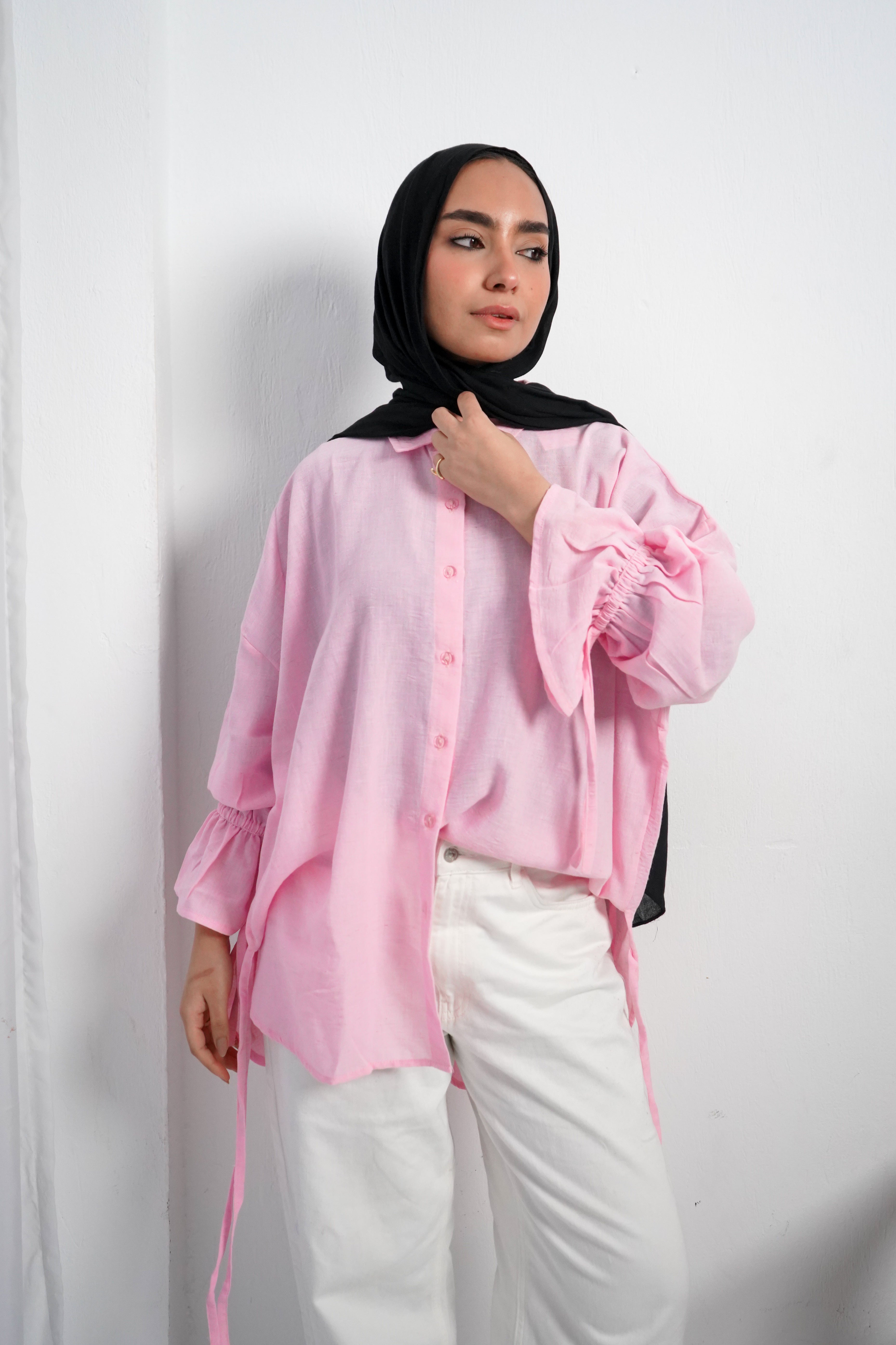 Crunchy Blouse -Pink