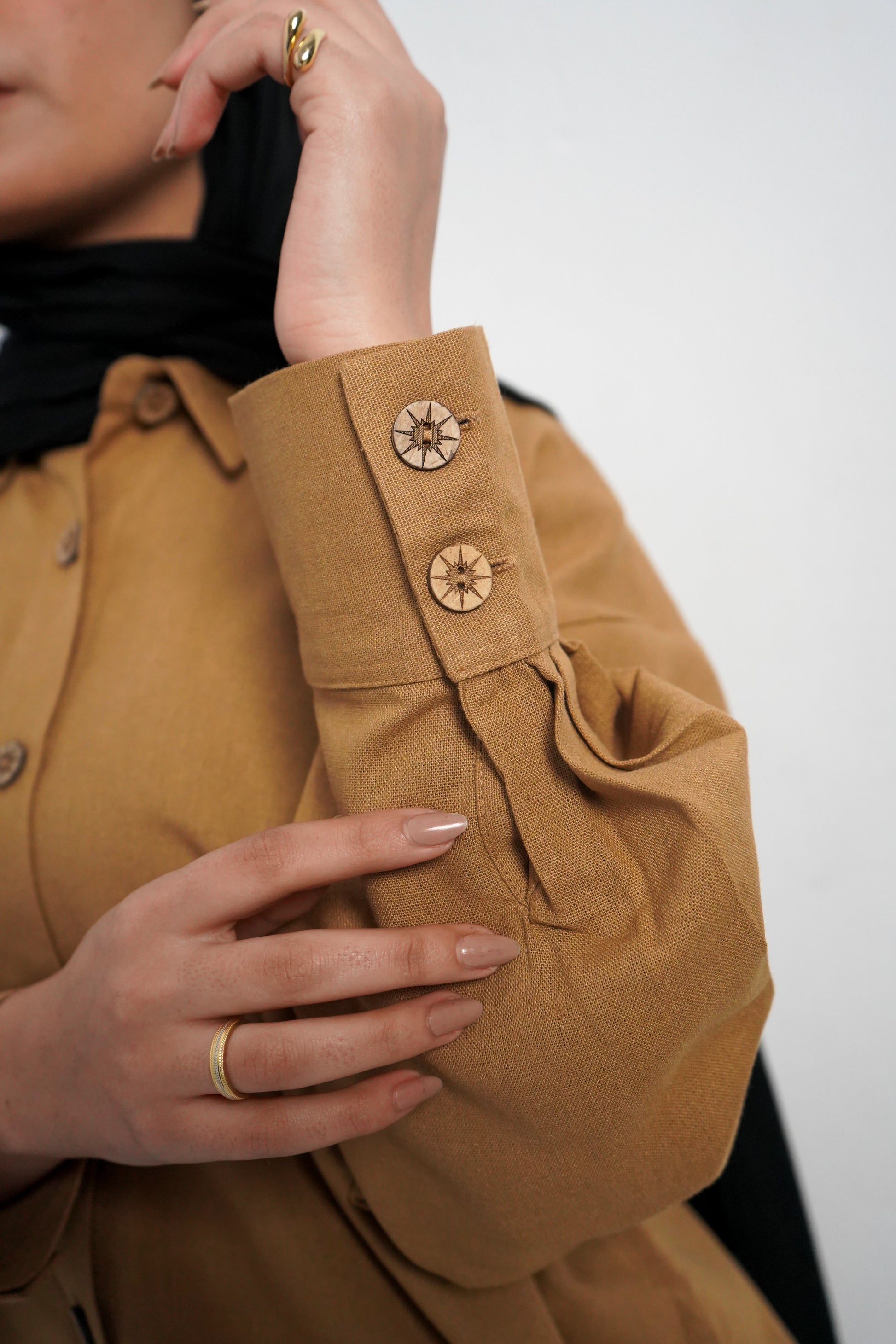 Pure Linen Shirt - Camel