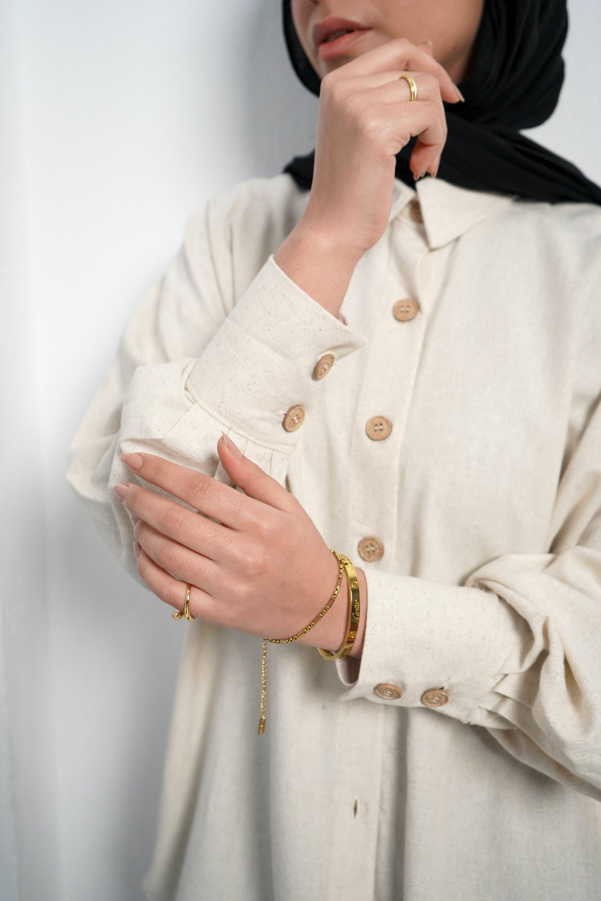 Pure Linen Shirt - Beige