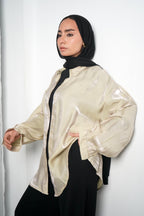 Glittery Shirt - Beige