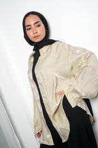 Glittery Shirt - Beige