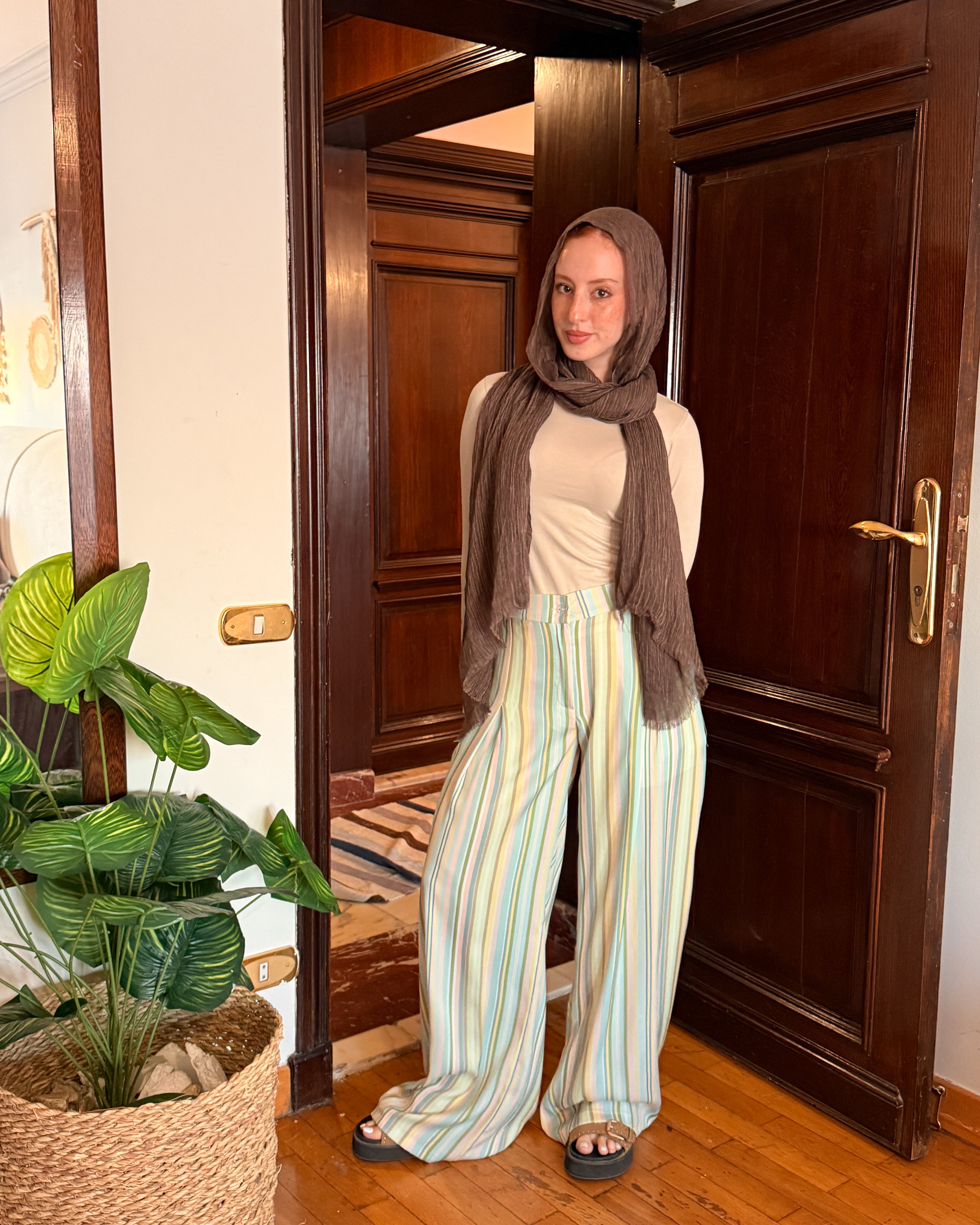Striped Linen Pant