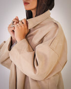 Cool Cropped Jacket - Beige