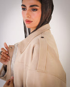 Cool Cropped Jacket - Beige