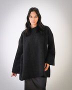 Soft Fur Pullover - Black