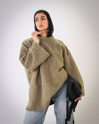 Soft Fur Pullover - Olive