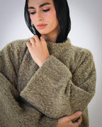 Soft Fur Pullover - Olive