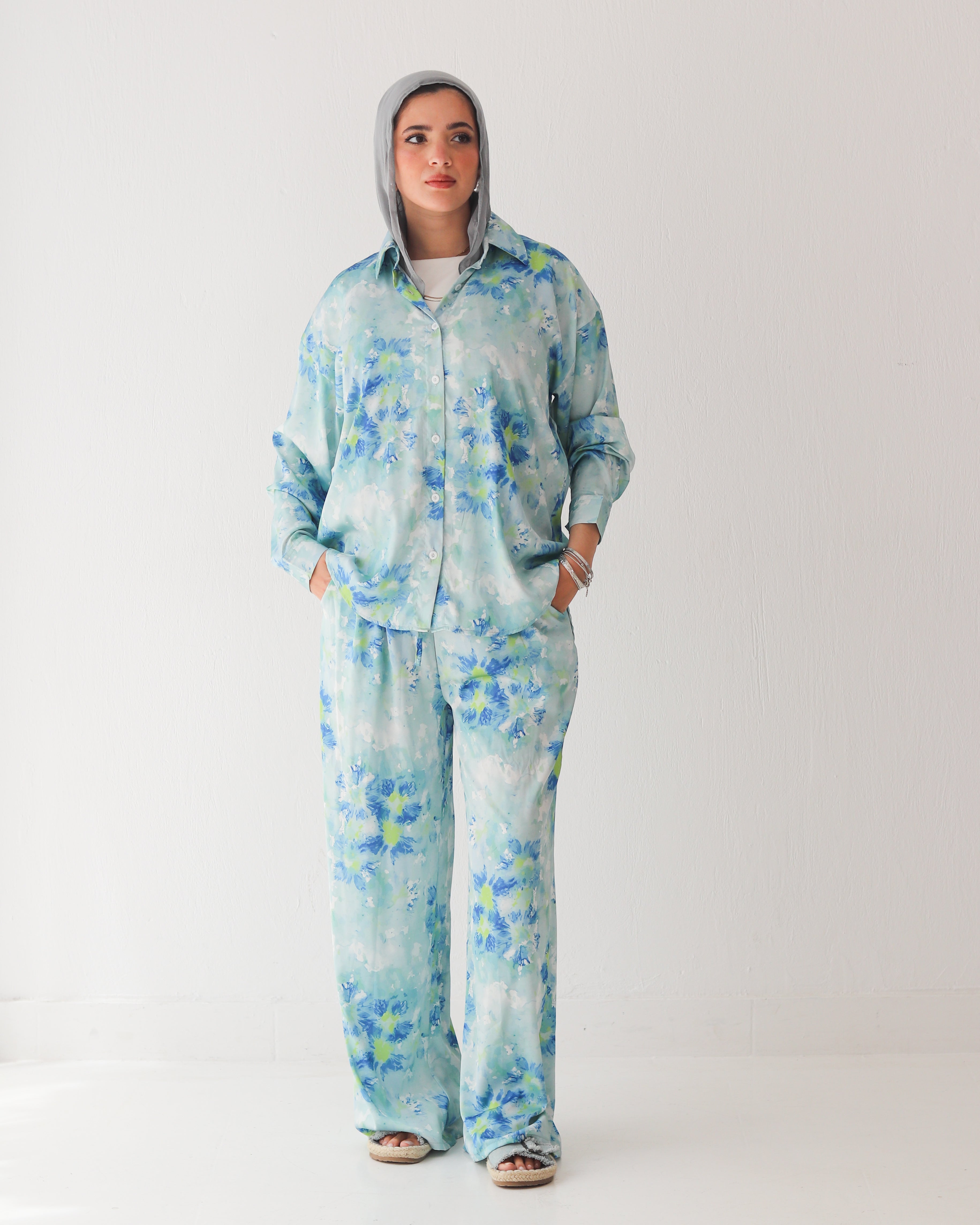 Ocean Satin Set
