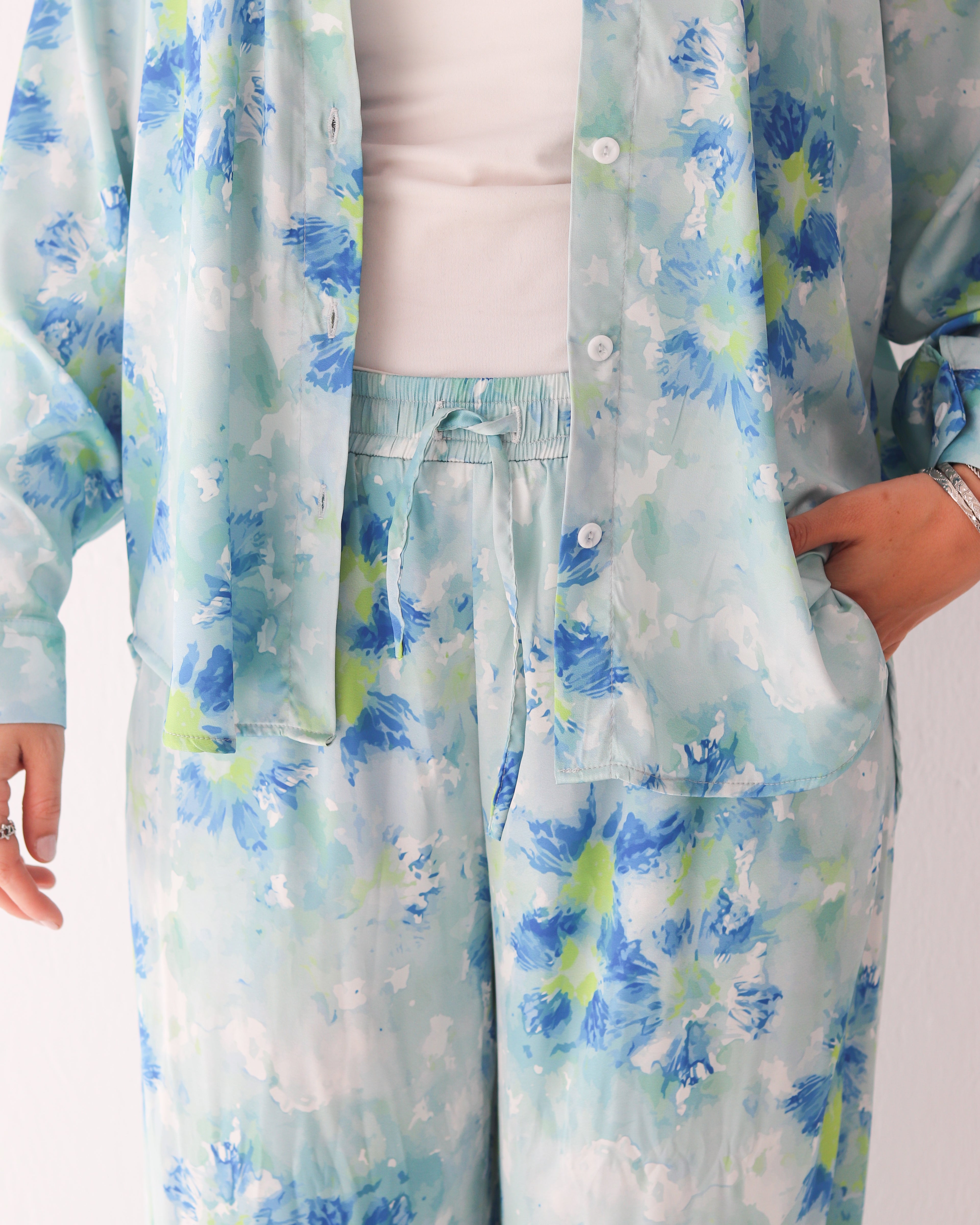 Ocean Satin Set