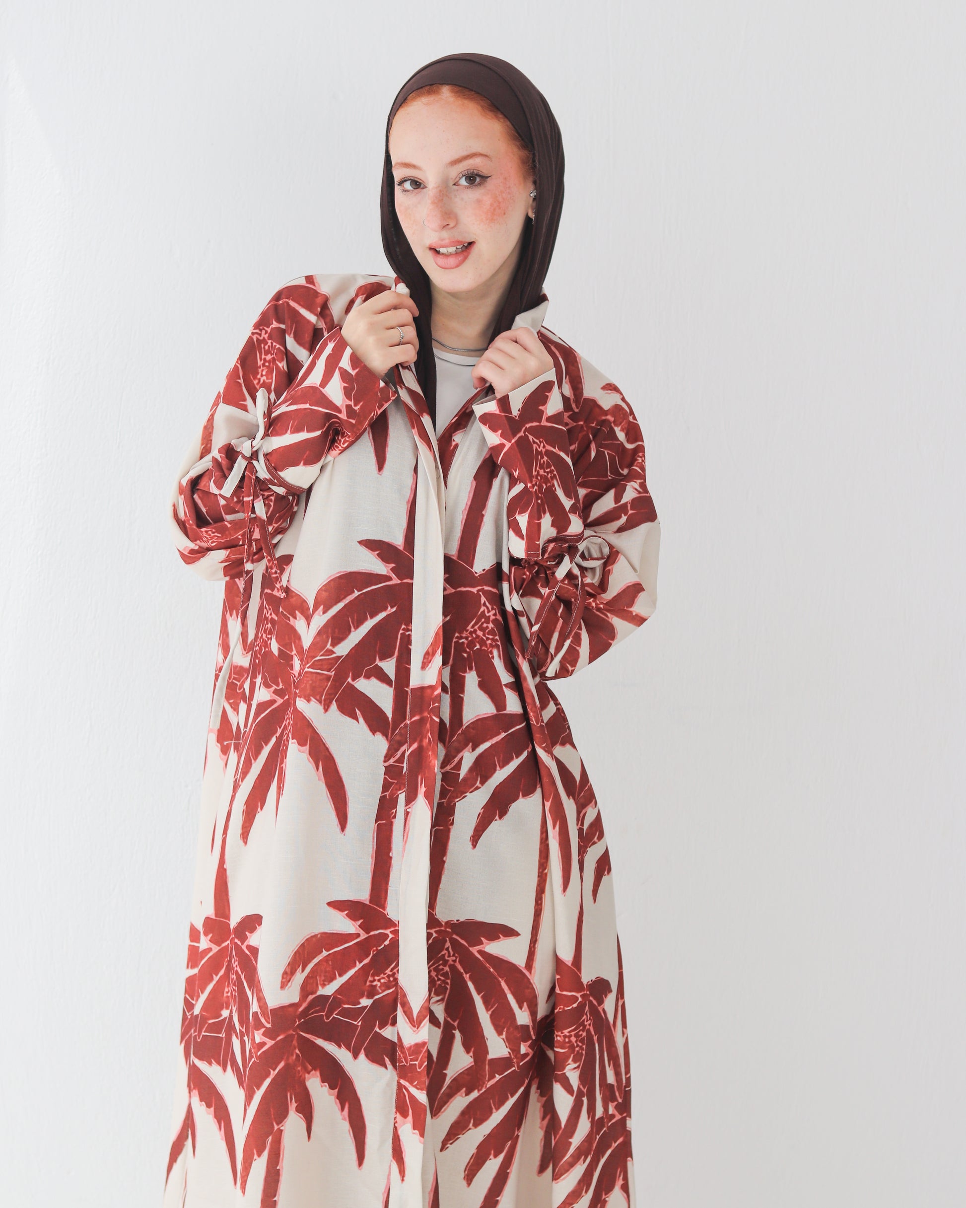 Palm Shirt Dress