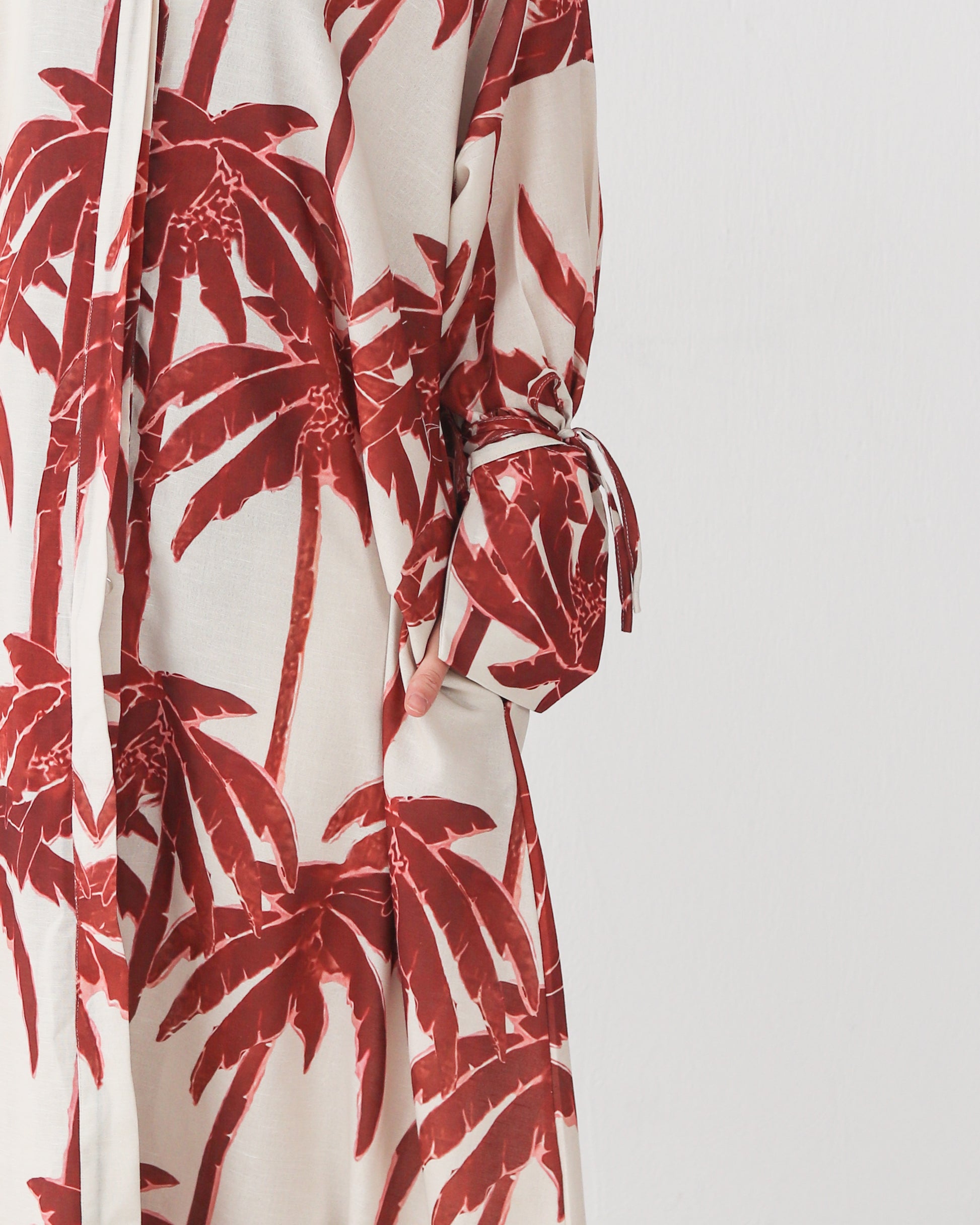 Palm Shirt Dress