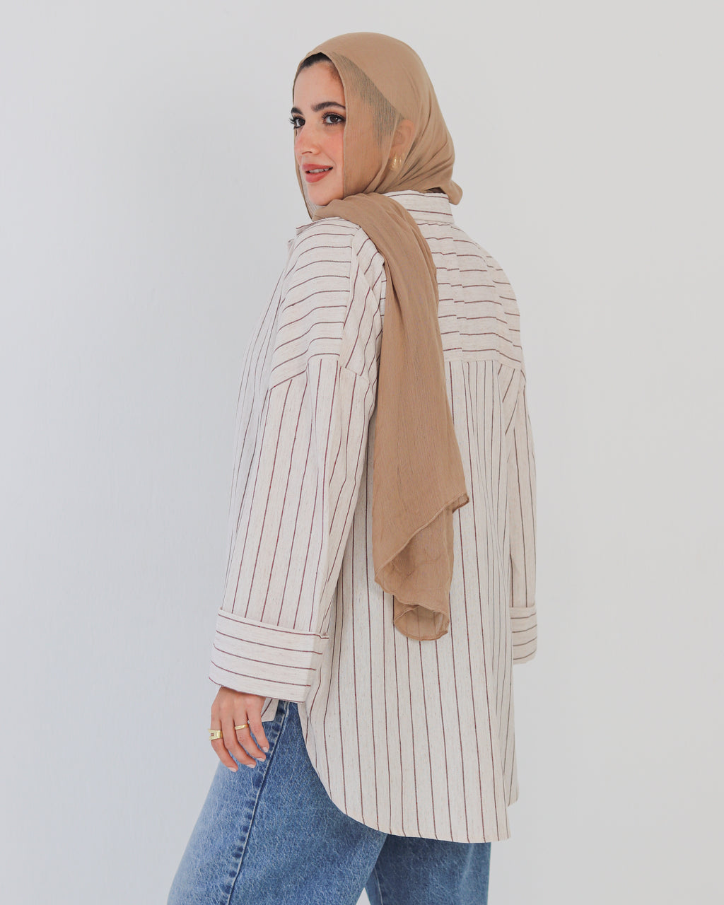 Stripped Shirt - Brown
