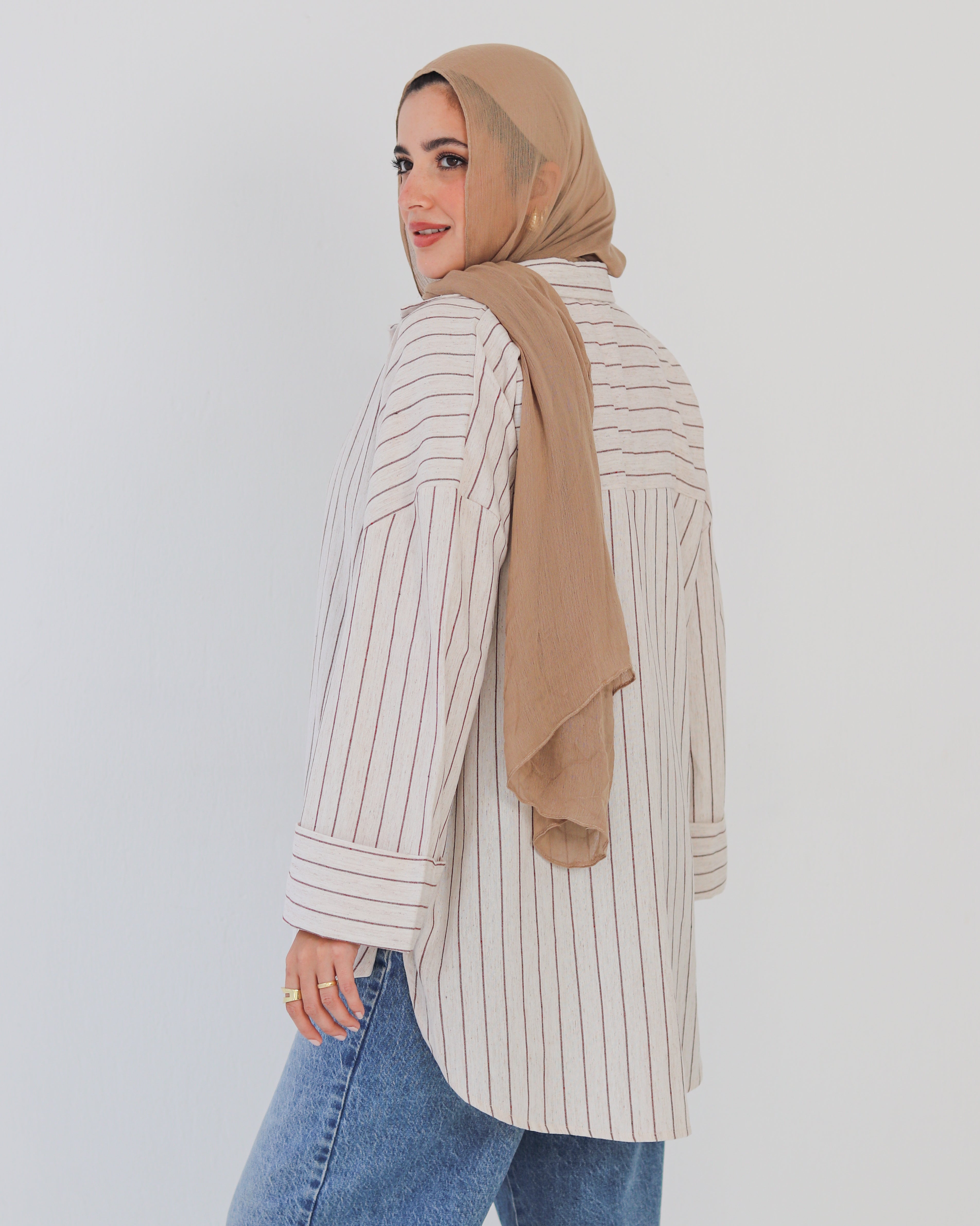 Stripped Shirt - Brown