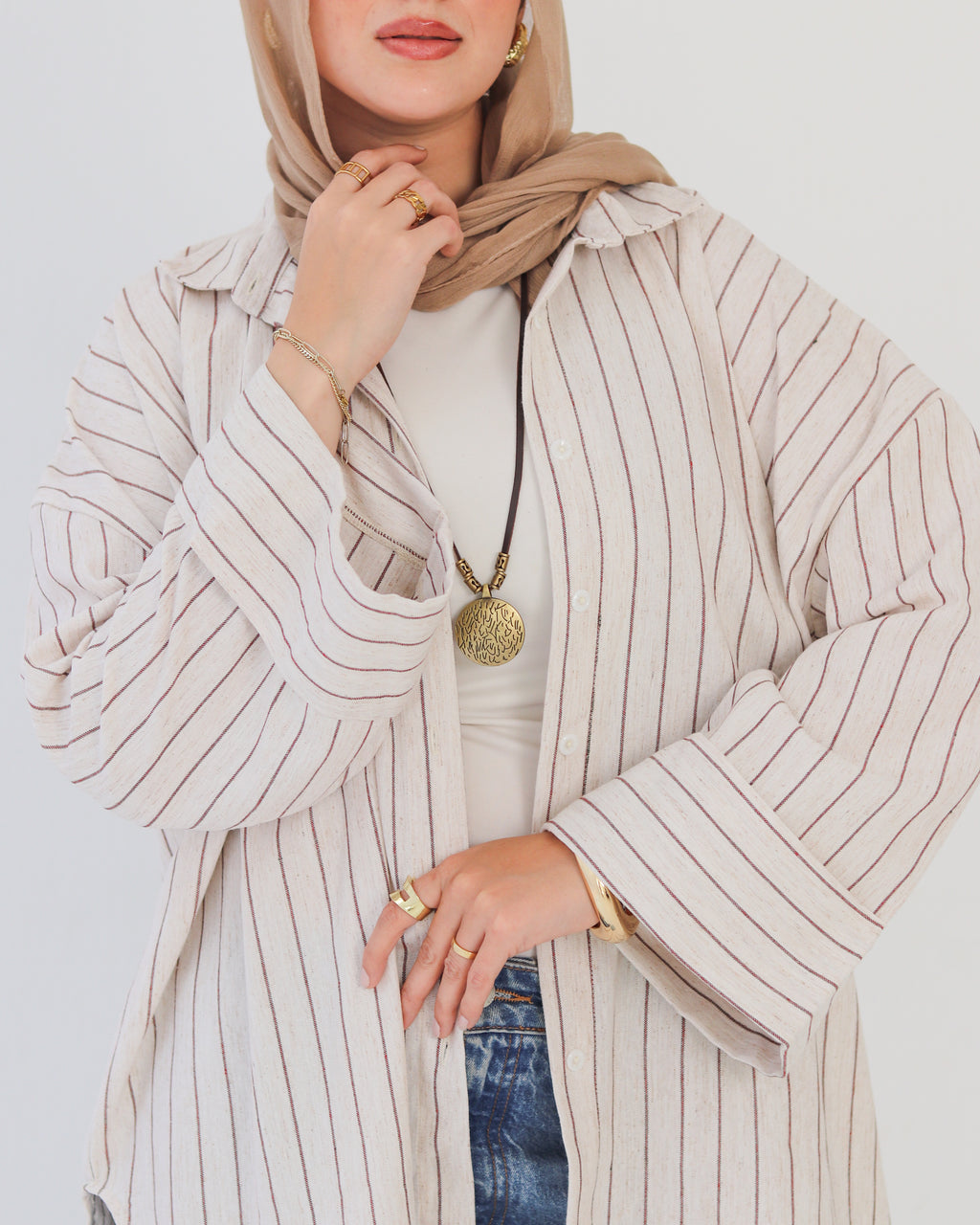 Stripped Shirt - Brown