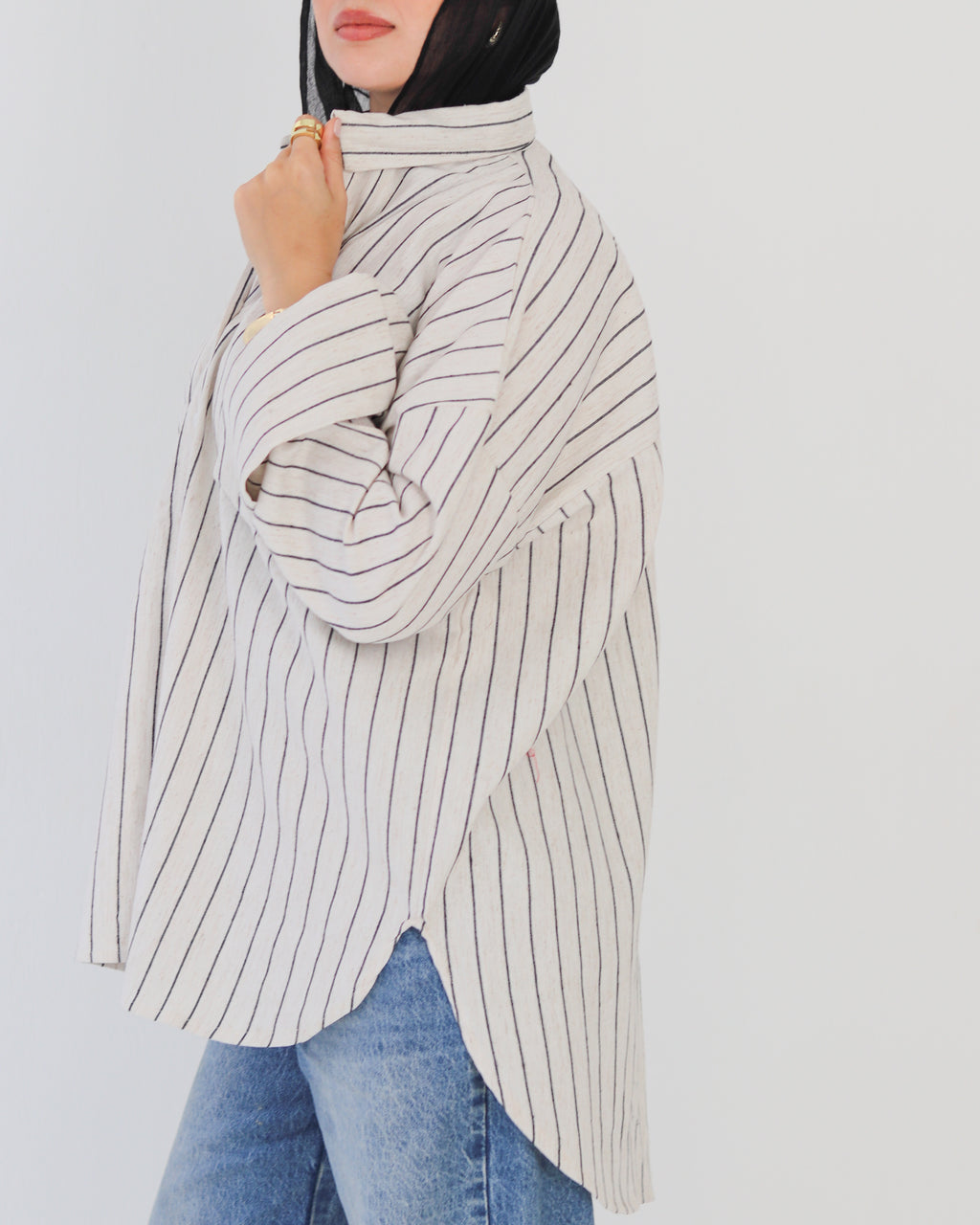 Stripped Shirt - Black
