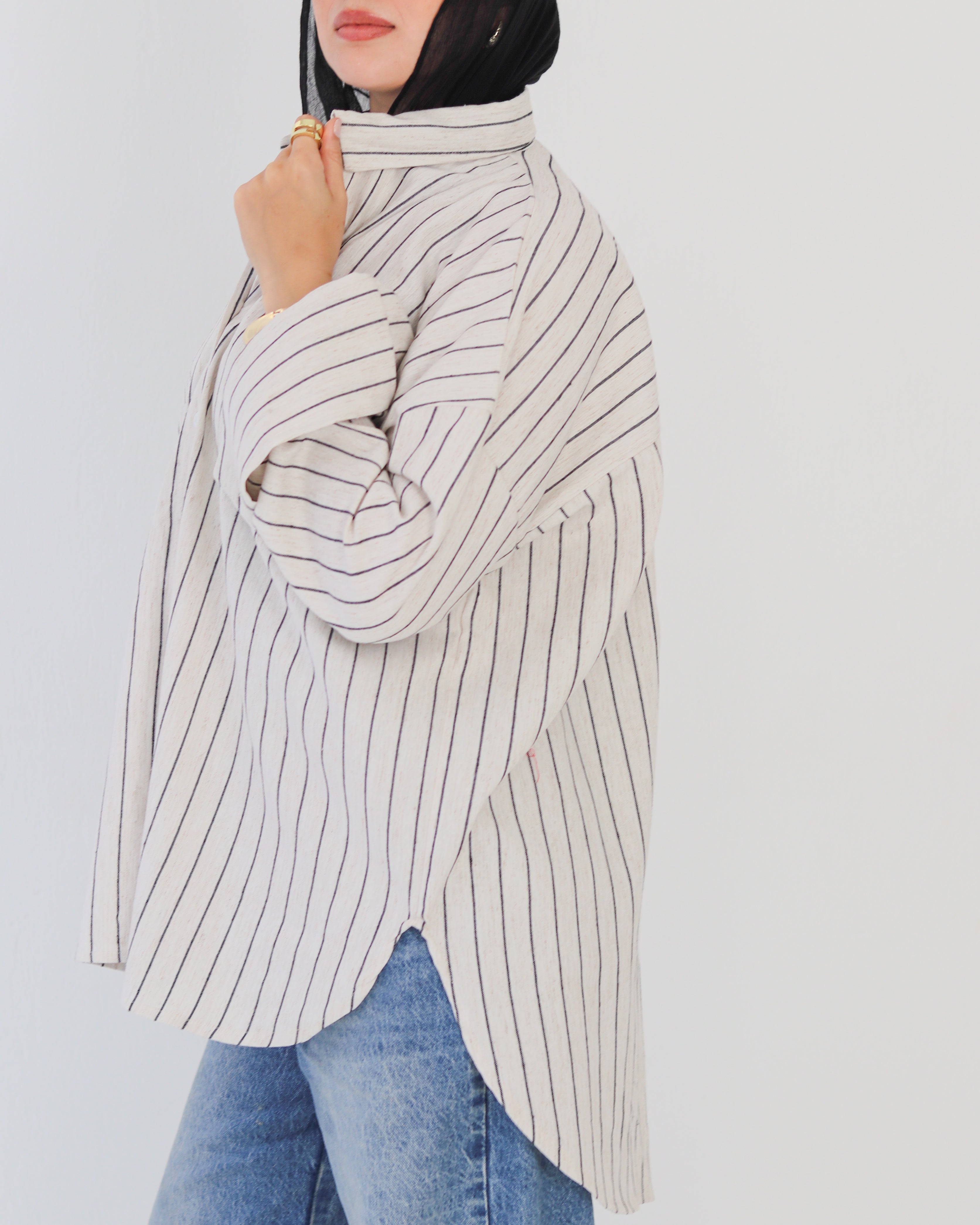 Stripped Shirt - Black