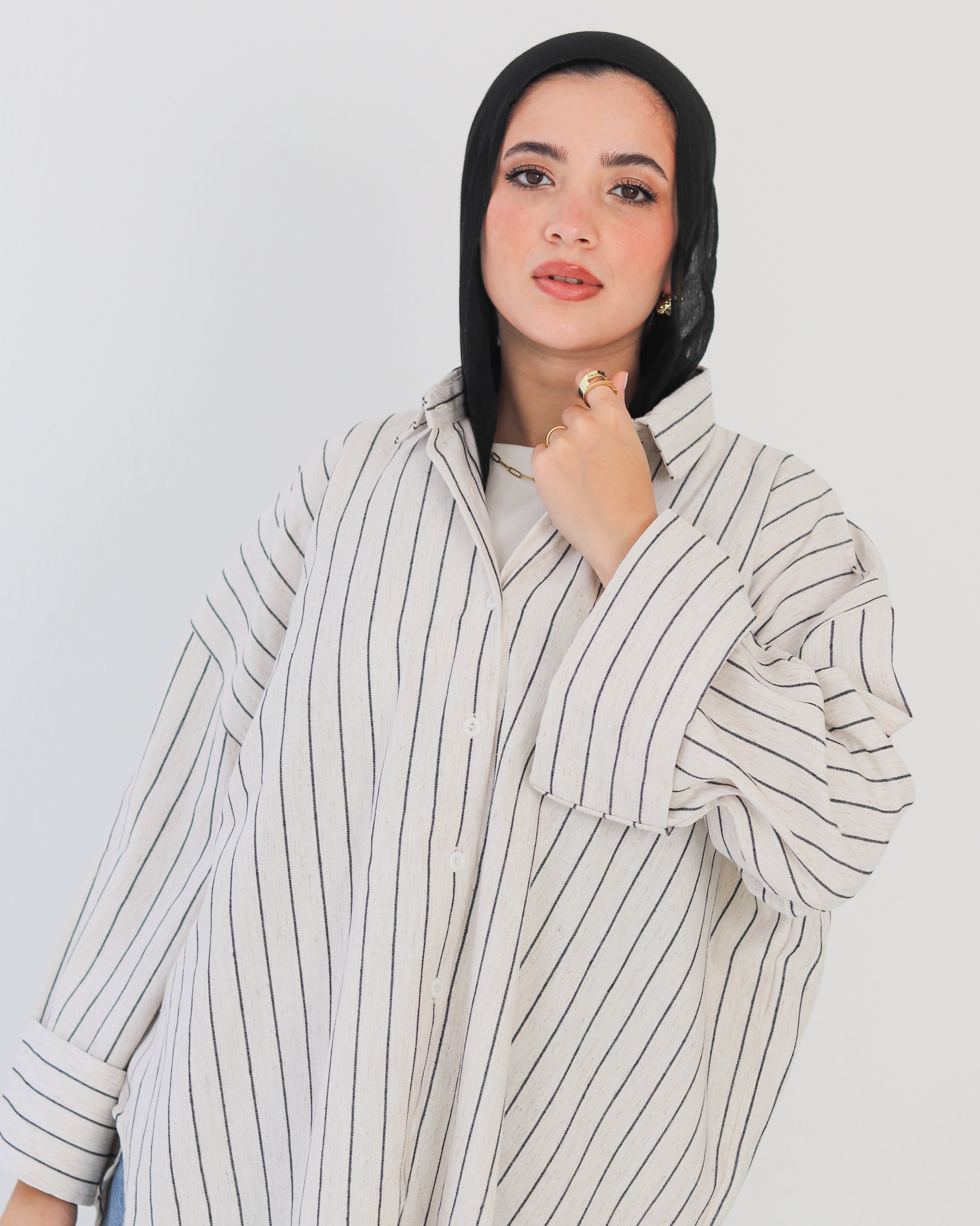Stripped Shirt - Black