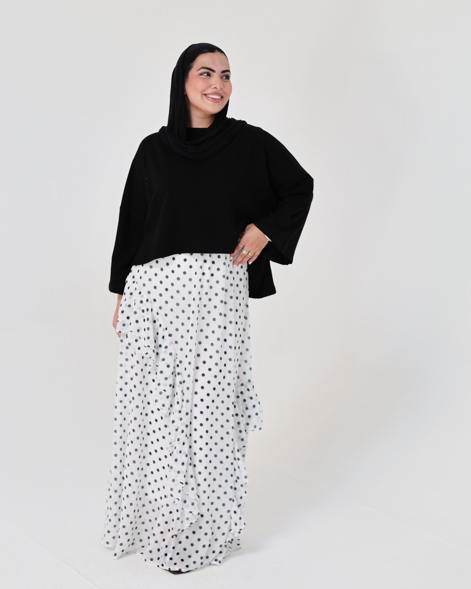 Dots ruffles Skirt