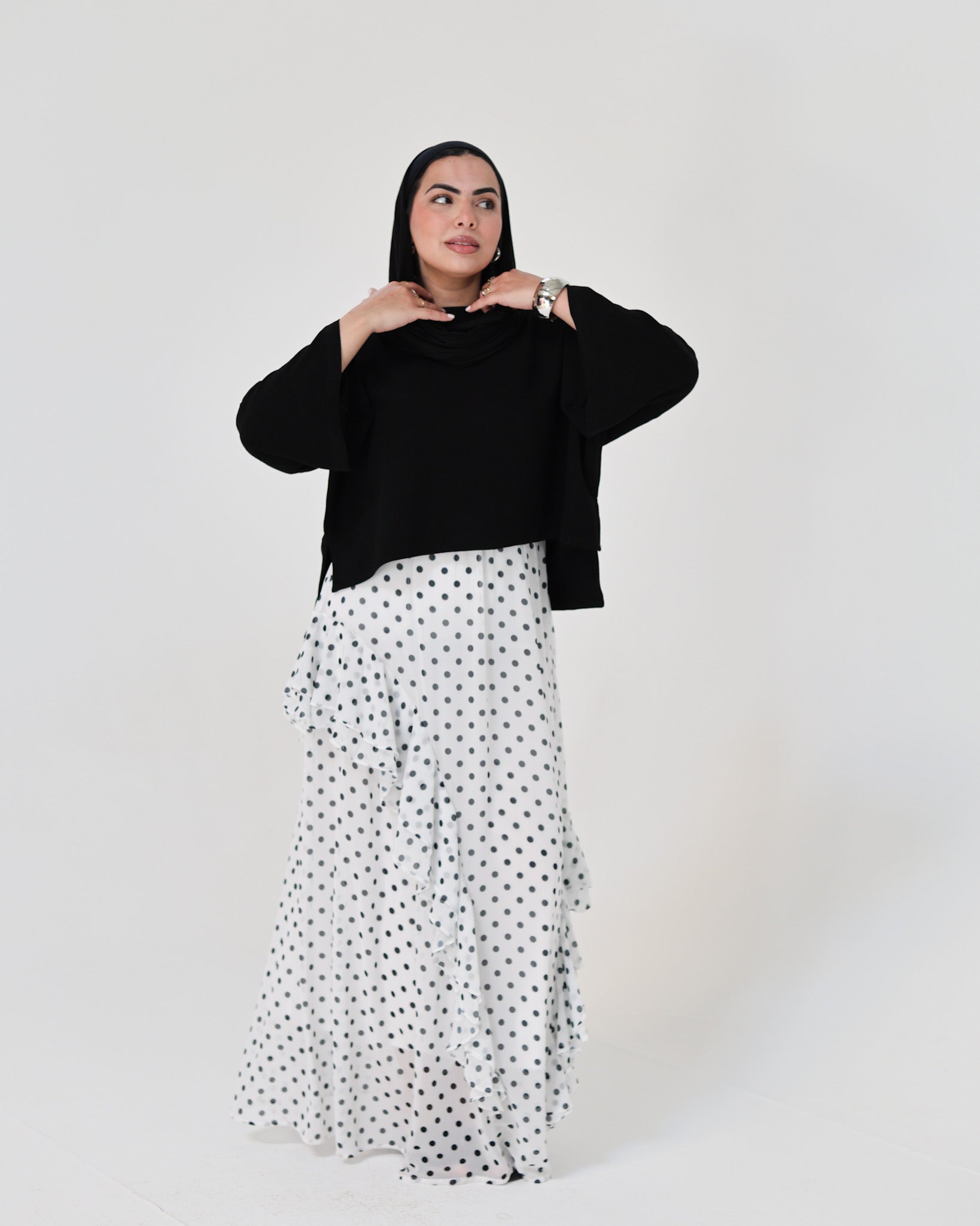 Dots ruffles Skirt