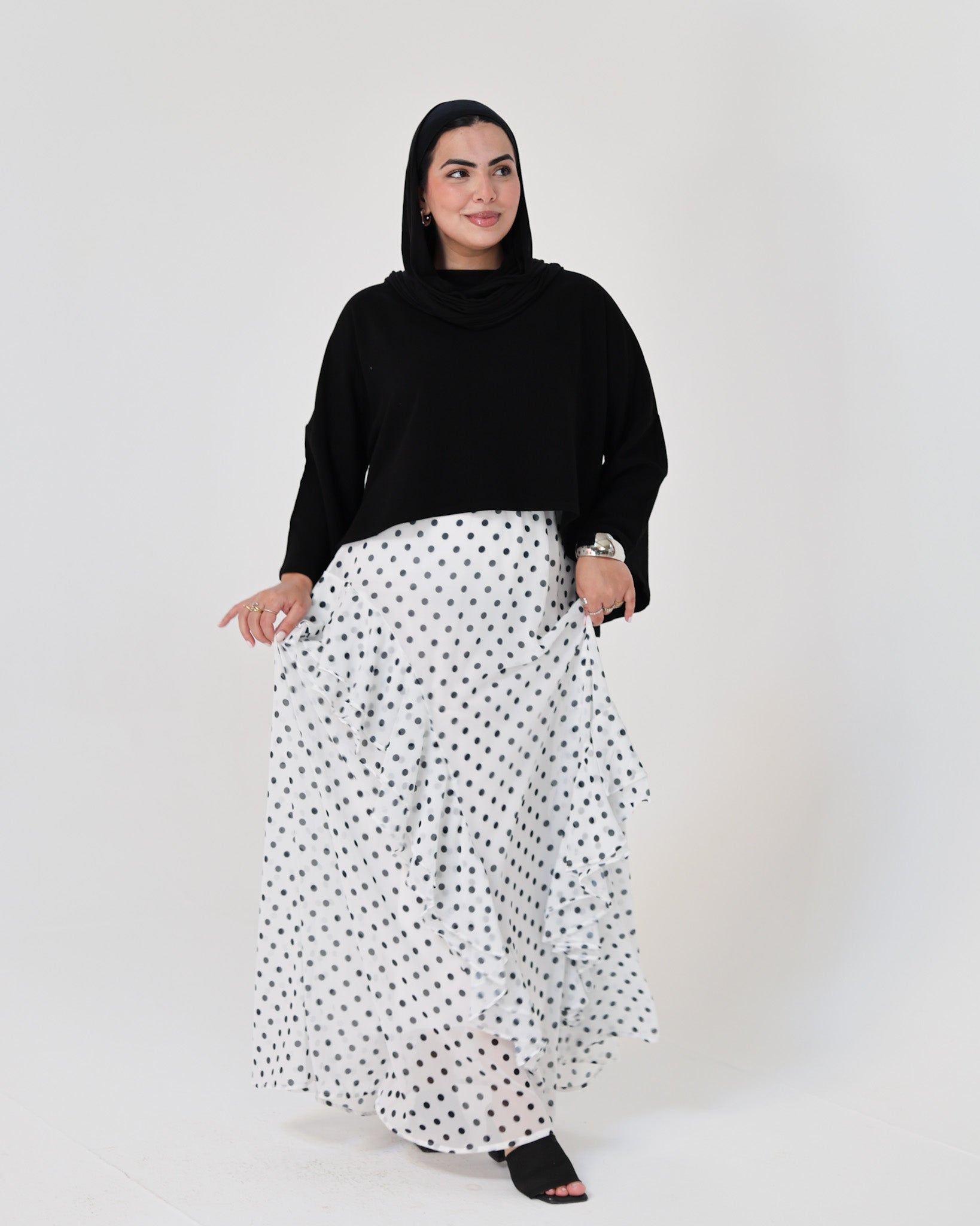 Dots ruffles Skirt