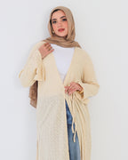 Crochet Cardigan - Beige