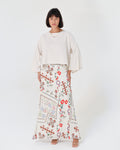 White Satin Skirt