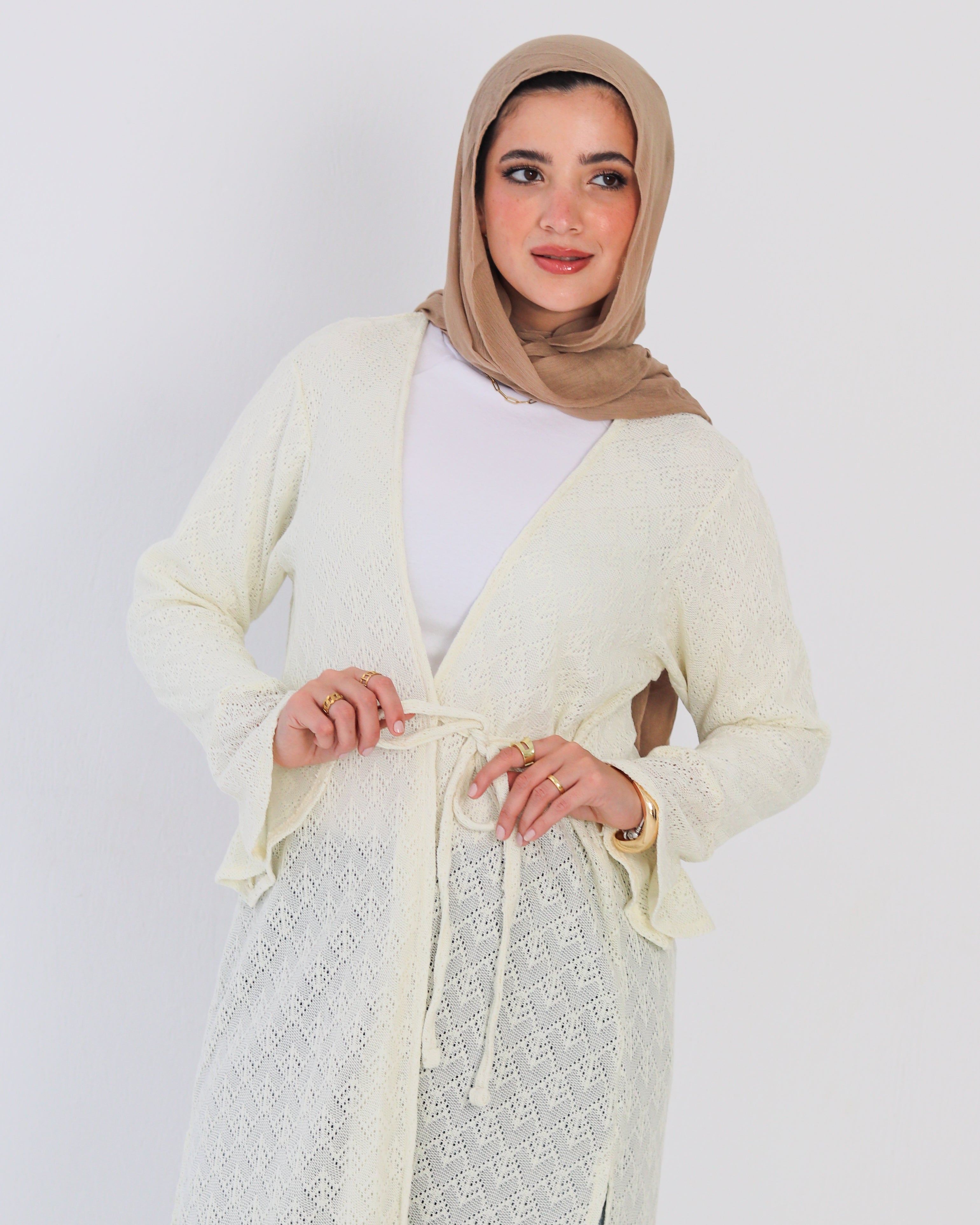 Crochet Cardigan - Off White