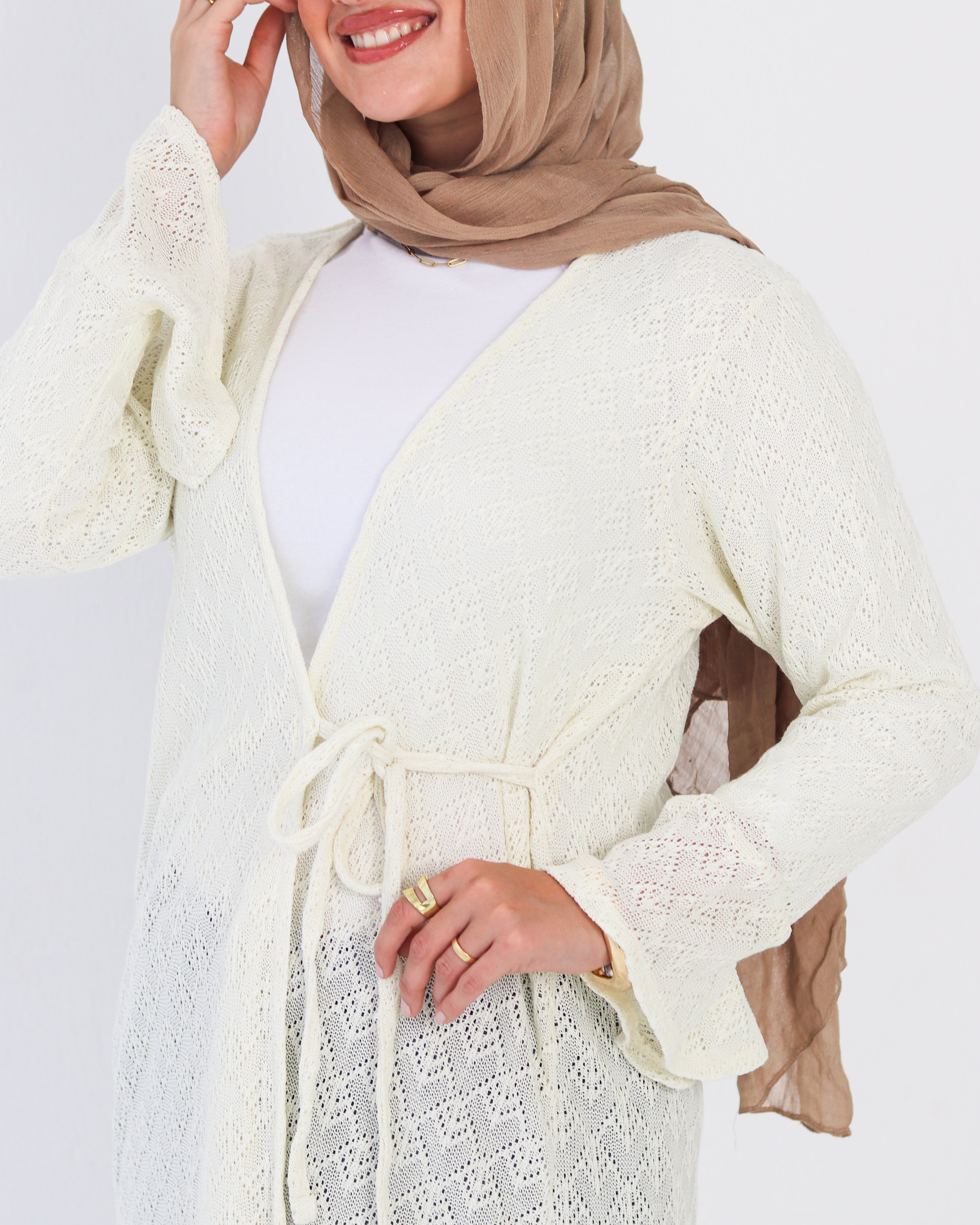 Crochet Cardigan - Off White