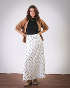 Dots Satin Skirt