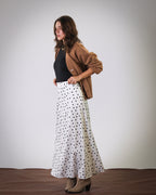 Dots Satin Skirt