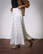 Dots Satin Skirt