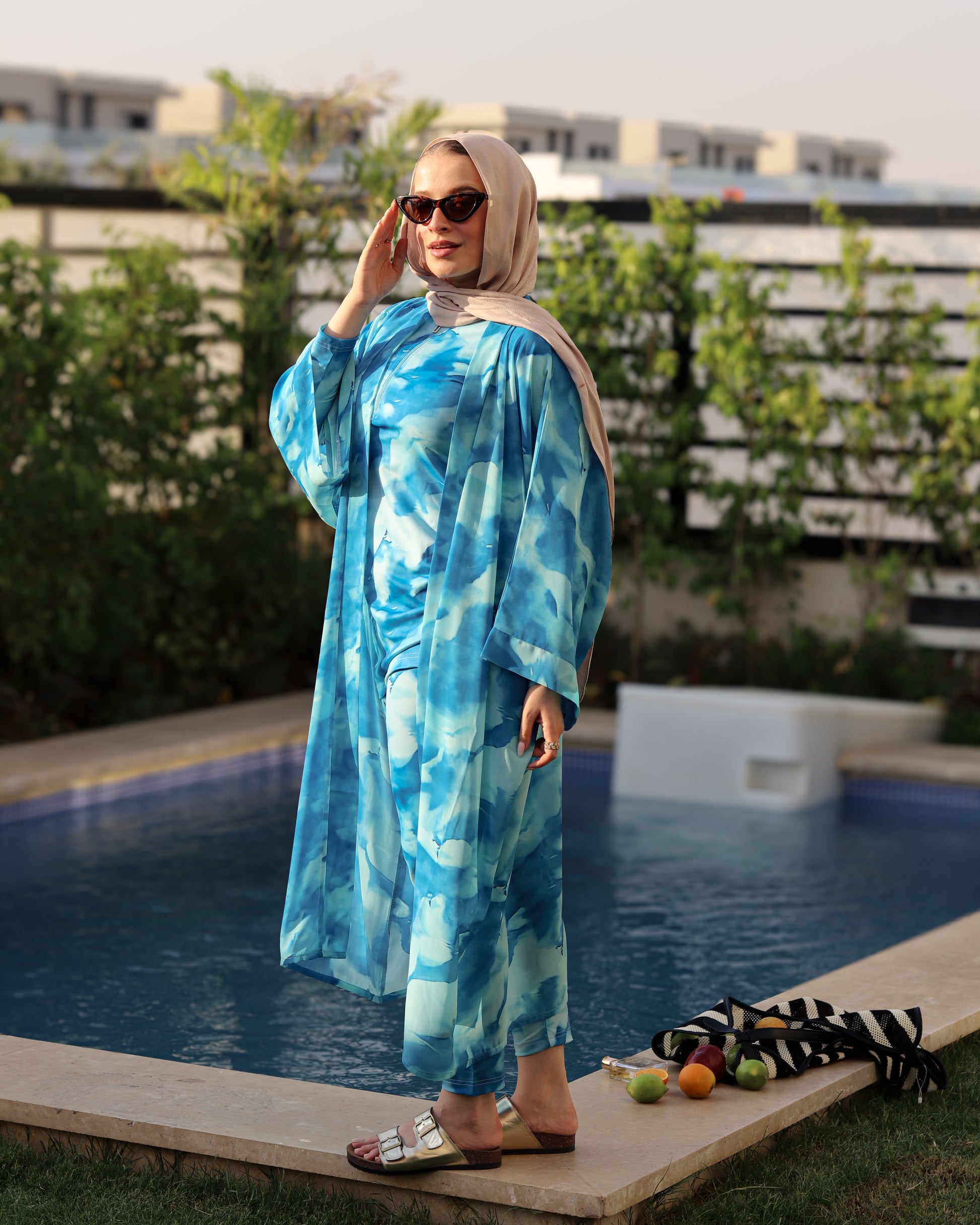 Ocean Kimono - Blue