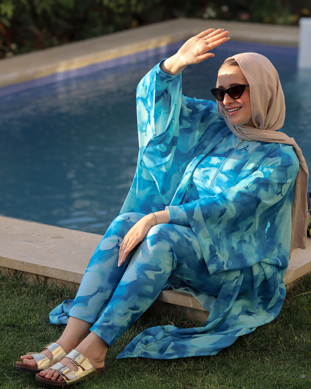 Ocean Kimono - Blue