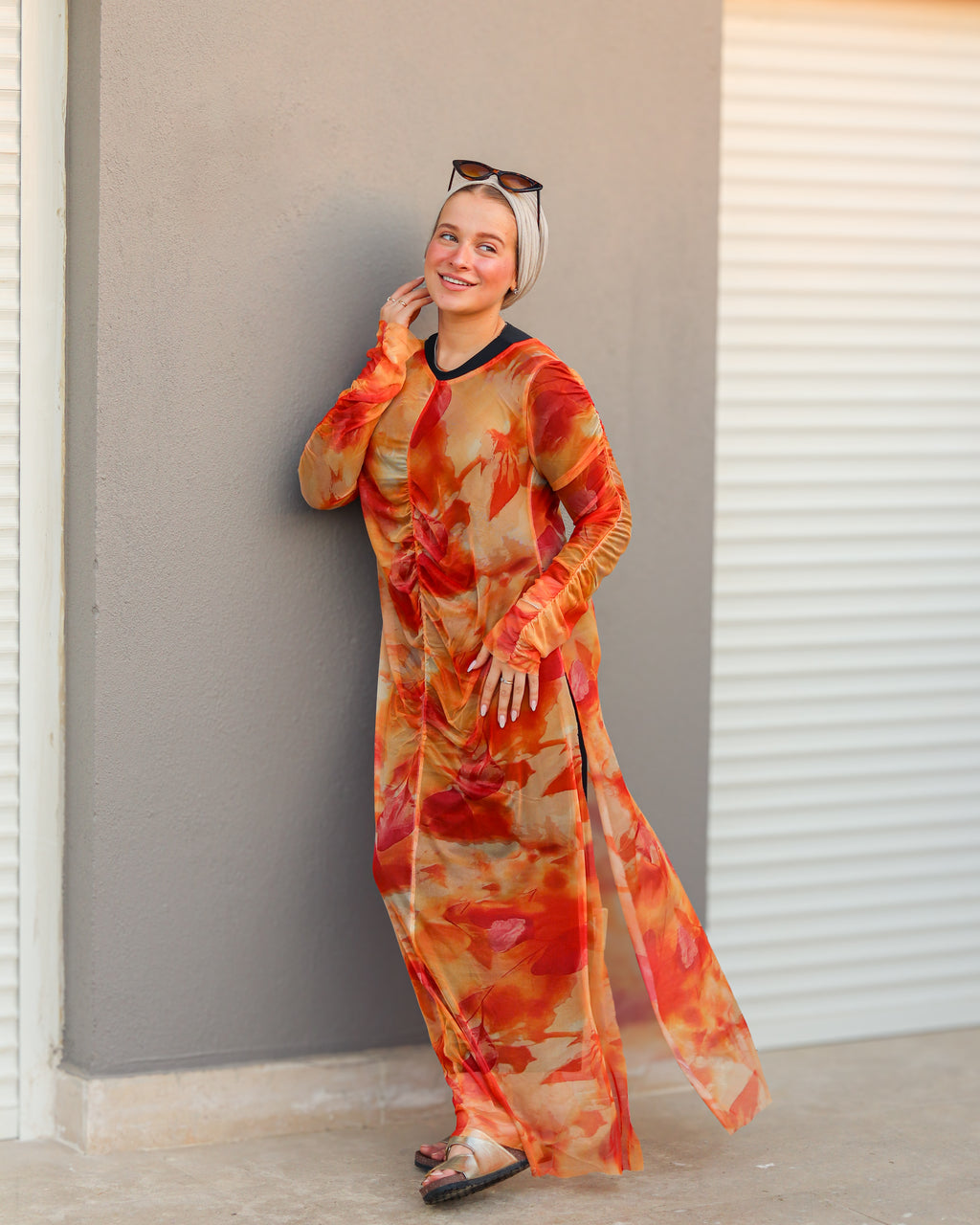 Sunset Cover Up  - Orange