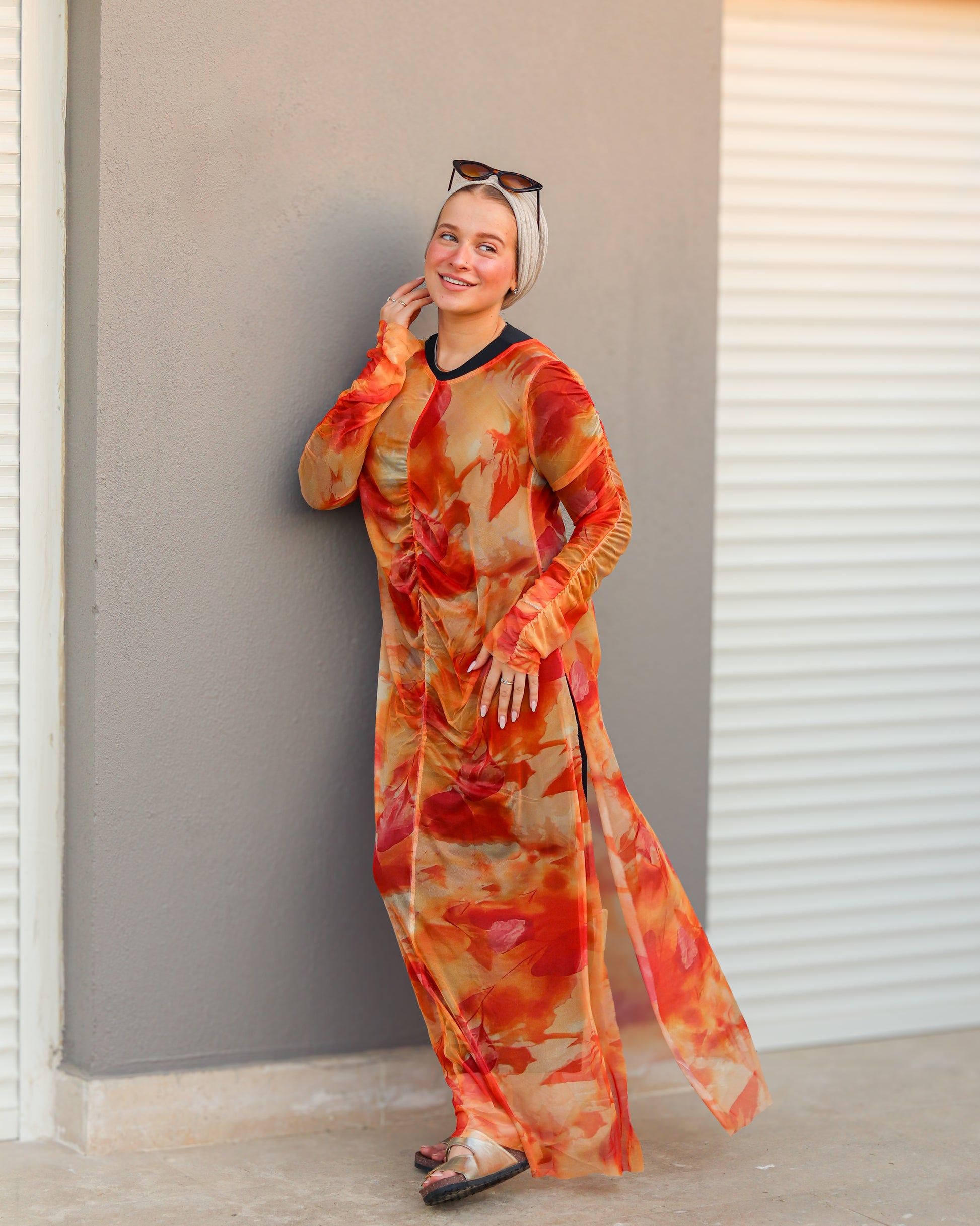 Sunset Cover Up  - Orange