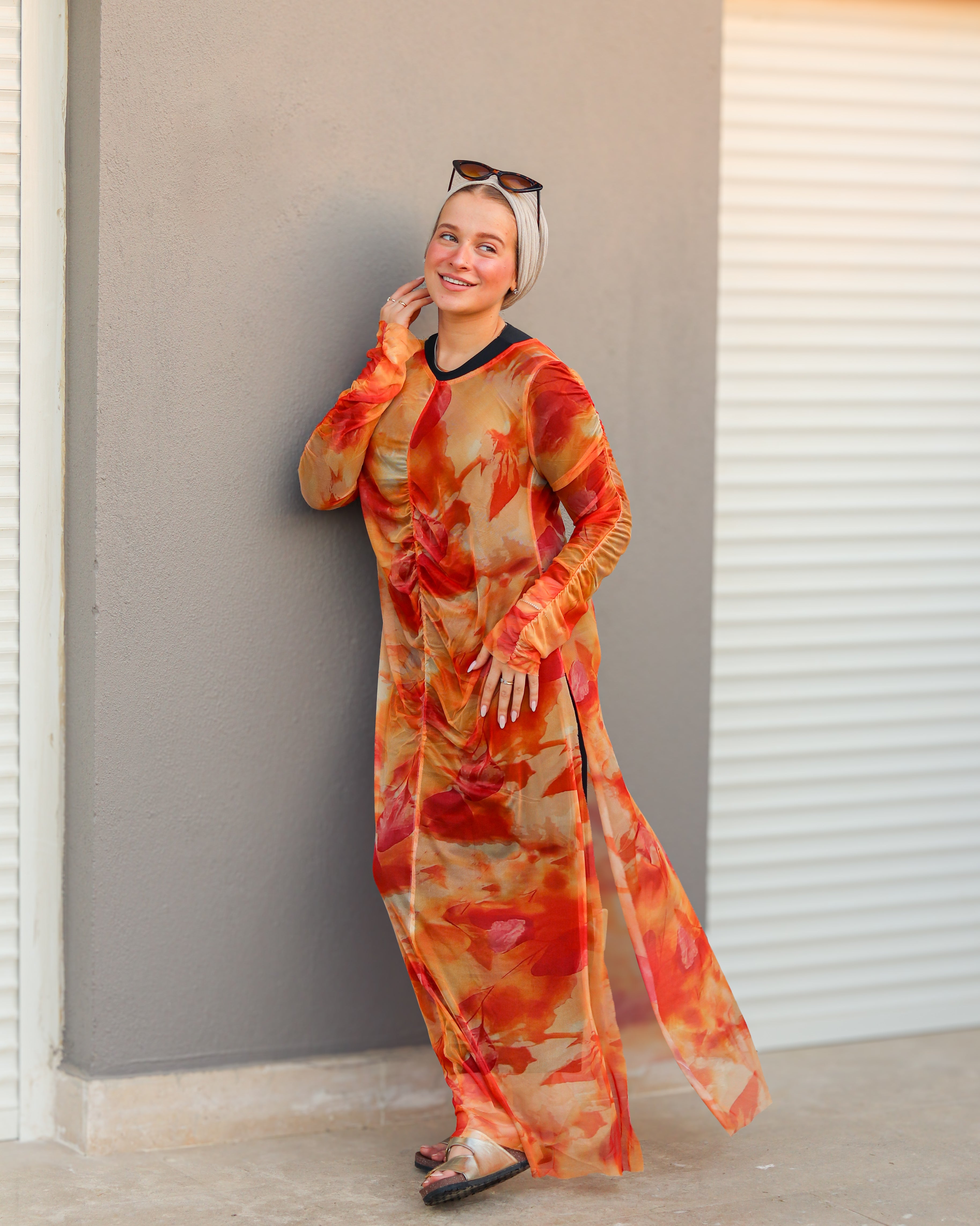 Sunset Cover Up  - Orange