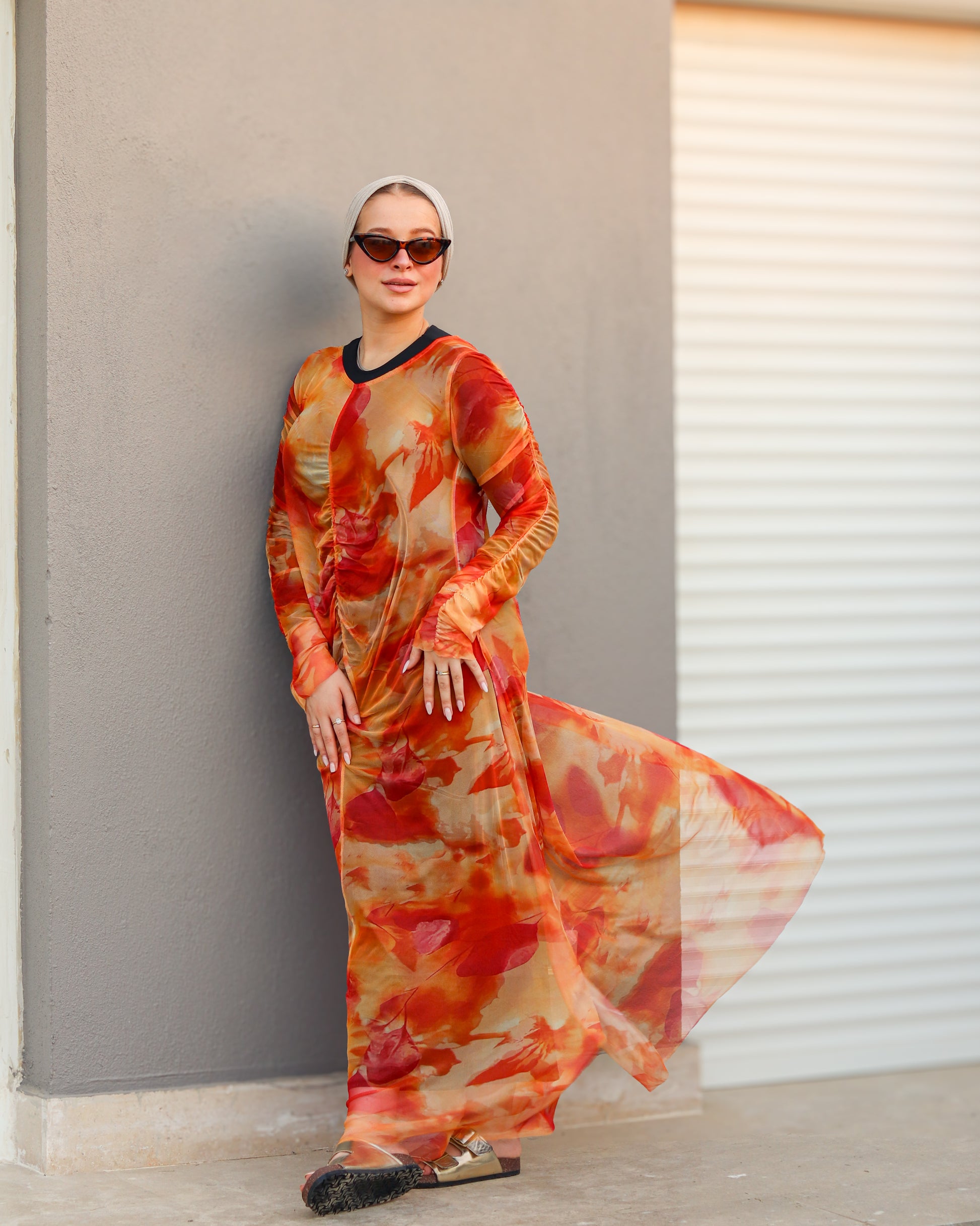Sunset Cover Up  - Orange