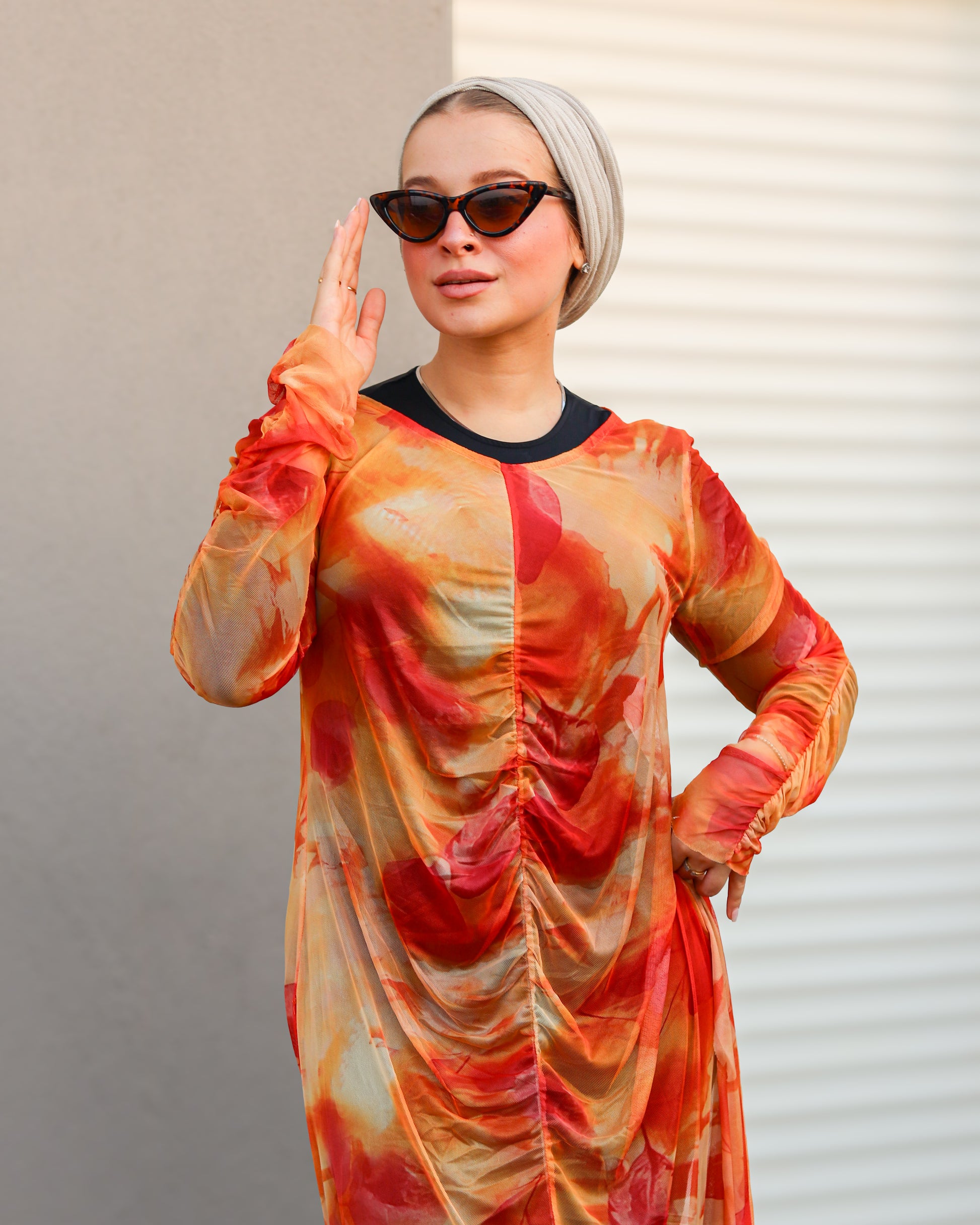 Sunset Cover Up  - Orange