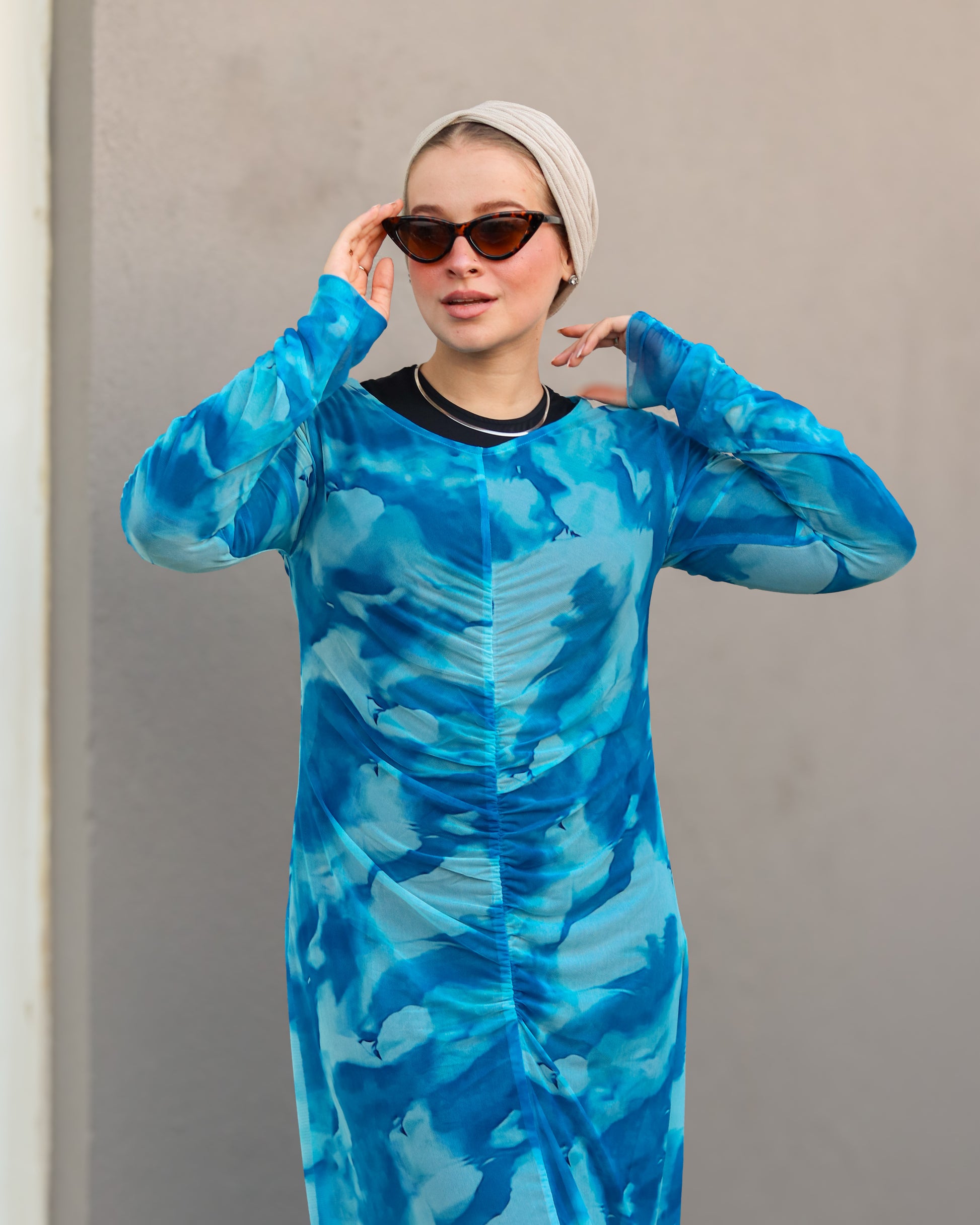 Ocean Cover Up  - Blue