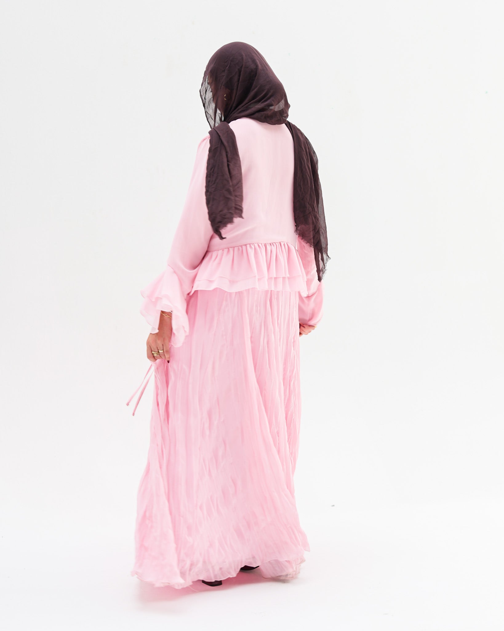 Crinkled Chiffon Skirt