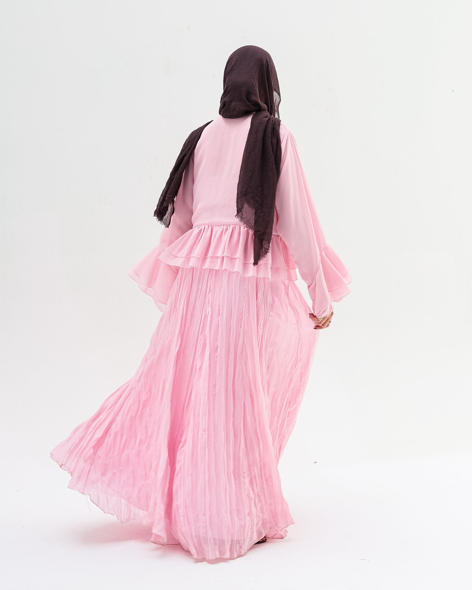 Crinkled Chiffon Skirt