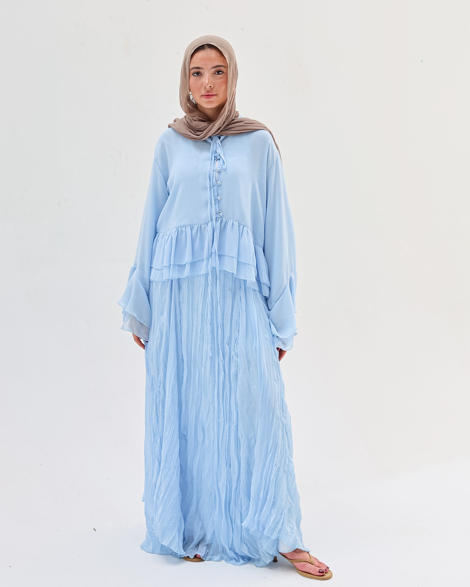 Crinkled Chiffon Skirt