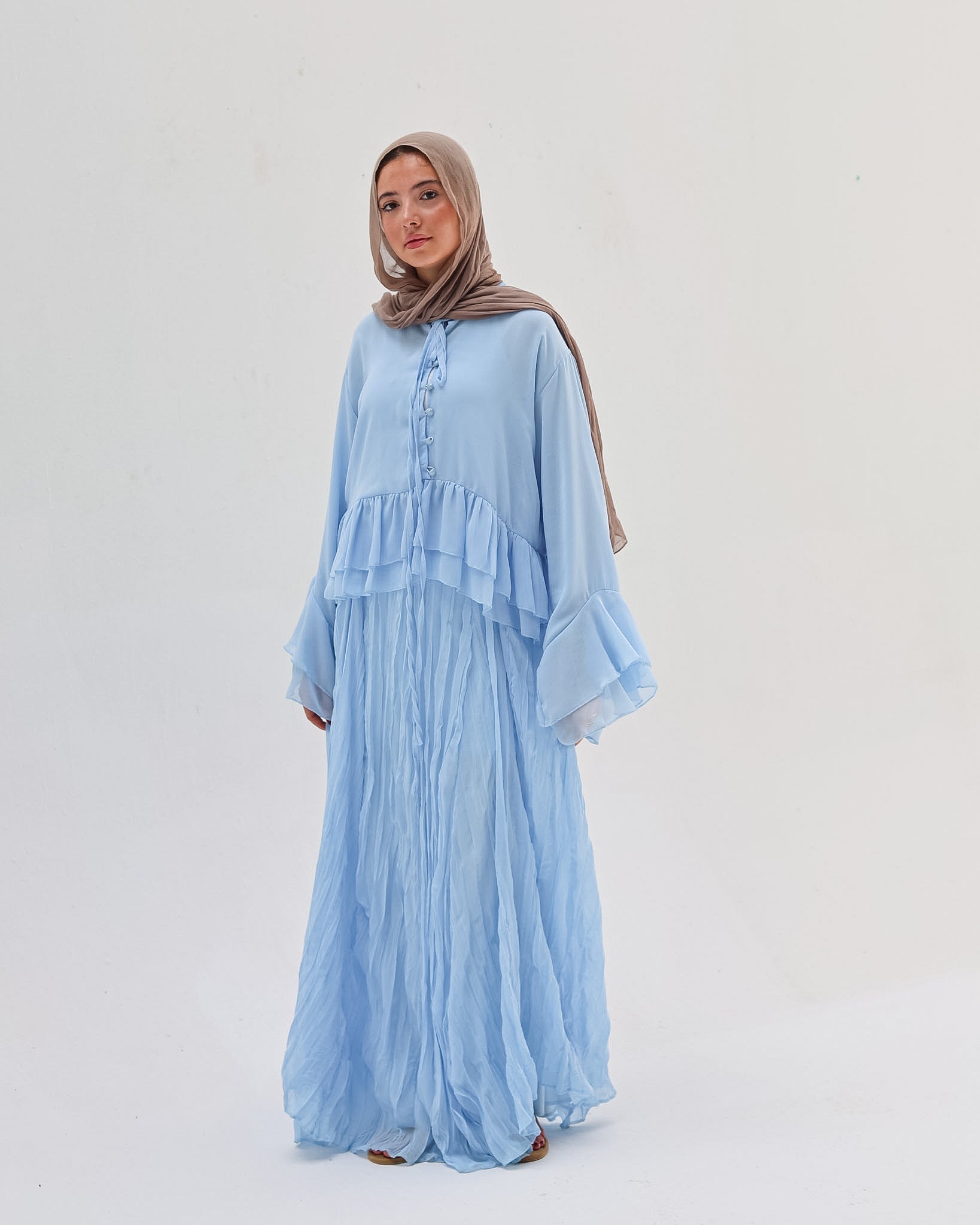Crinkled Chiffon Skirt