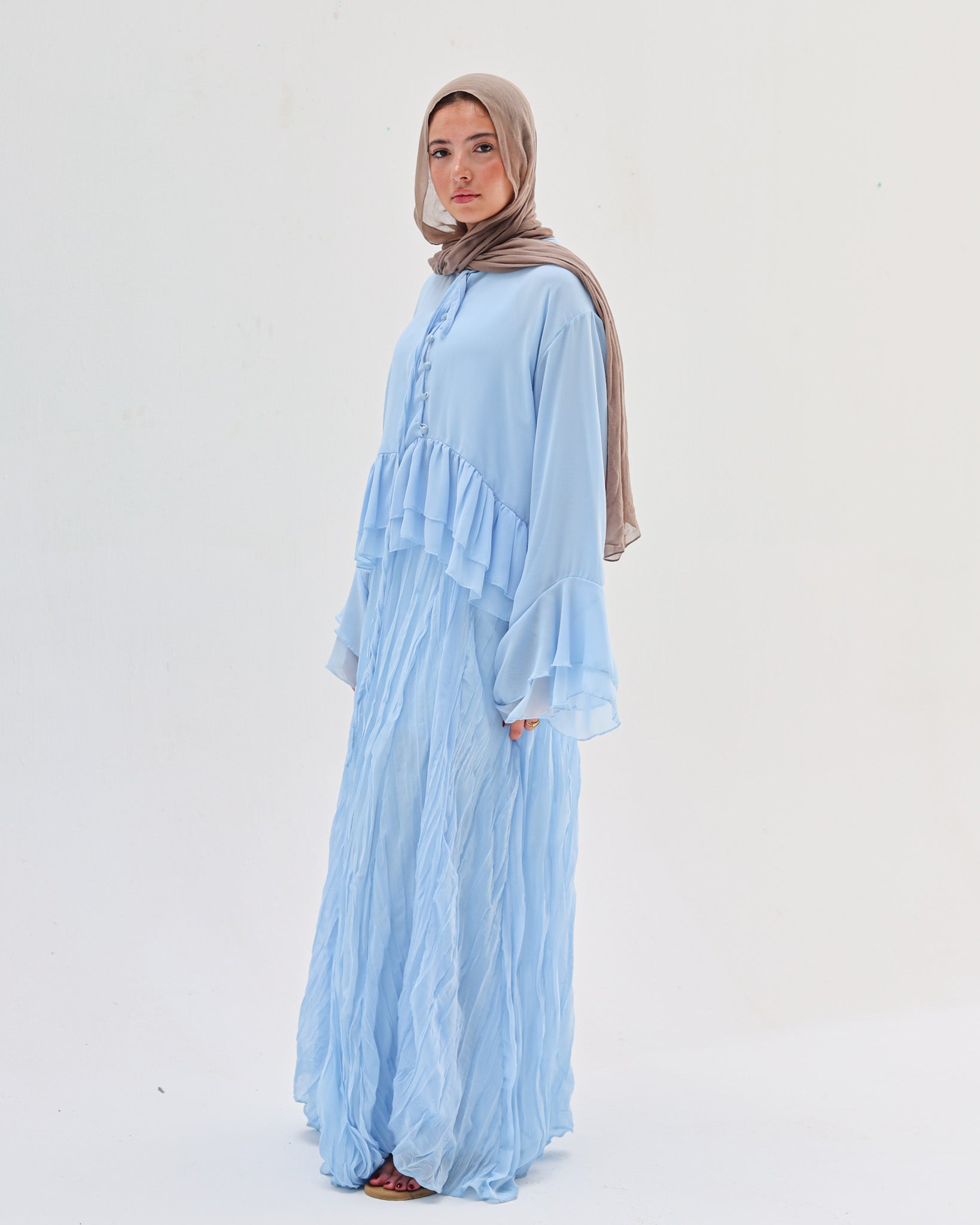 Crinkled Chiffon Skirt